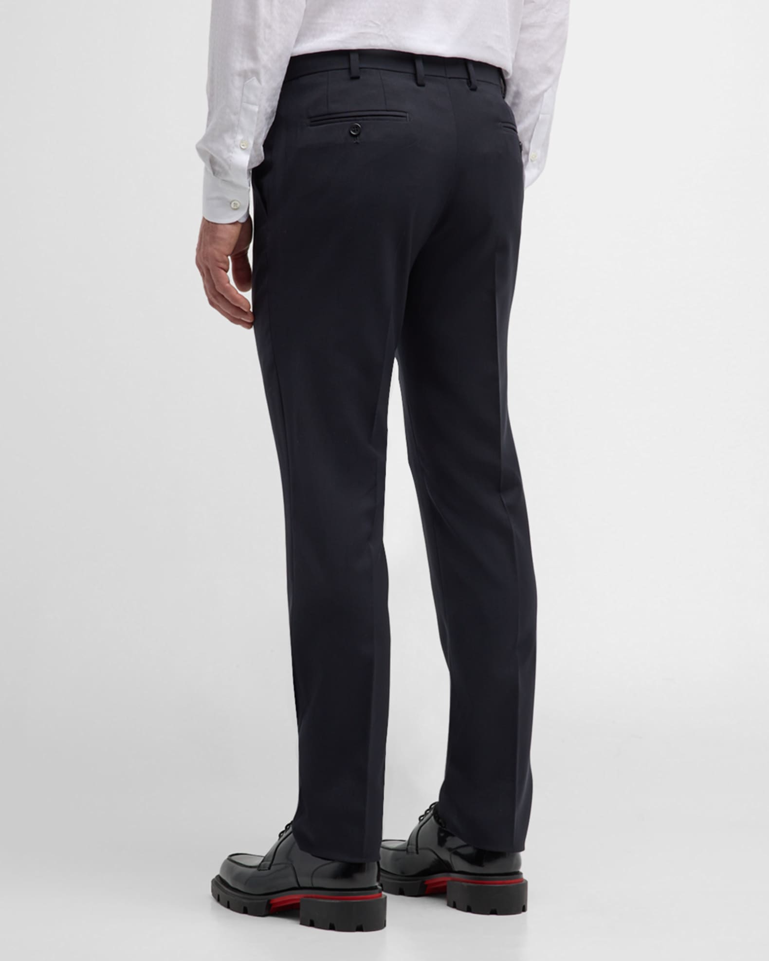 【再入荷】 Emporio Armani Marcus Neiman | Trousers Front Flat G-Line Men's パンツ