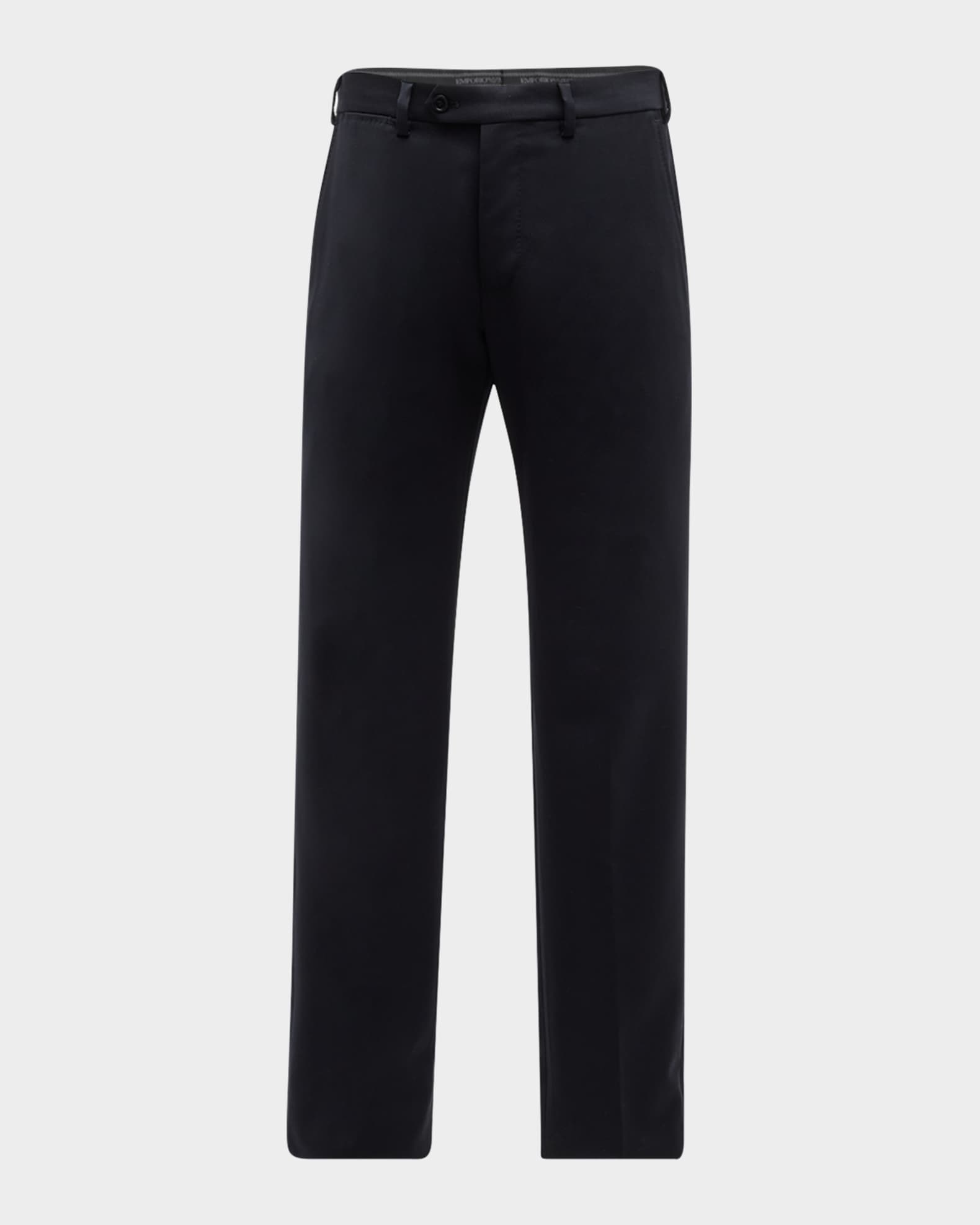 【気質アップ】 Emporio Marcus Neiman | Trousers Front Flat G-Line Men's Armani パンツ