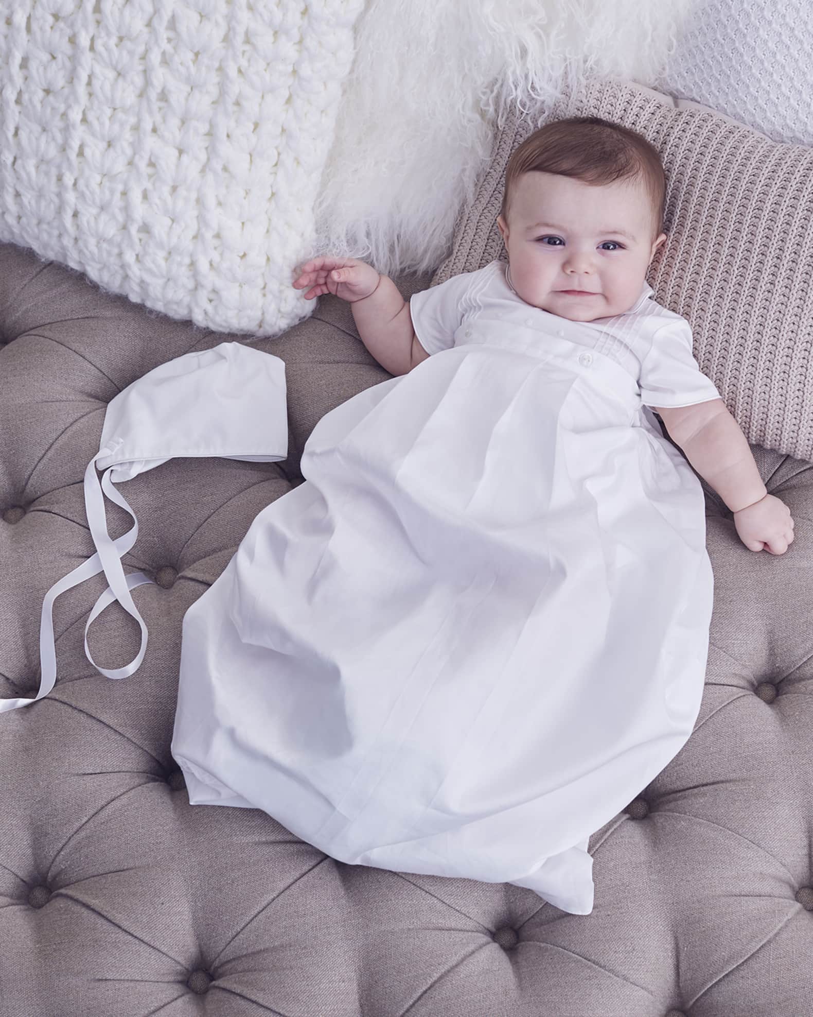 Kid s Graham Christening Button Off Gown Size 0M 12M