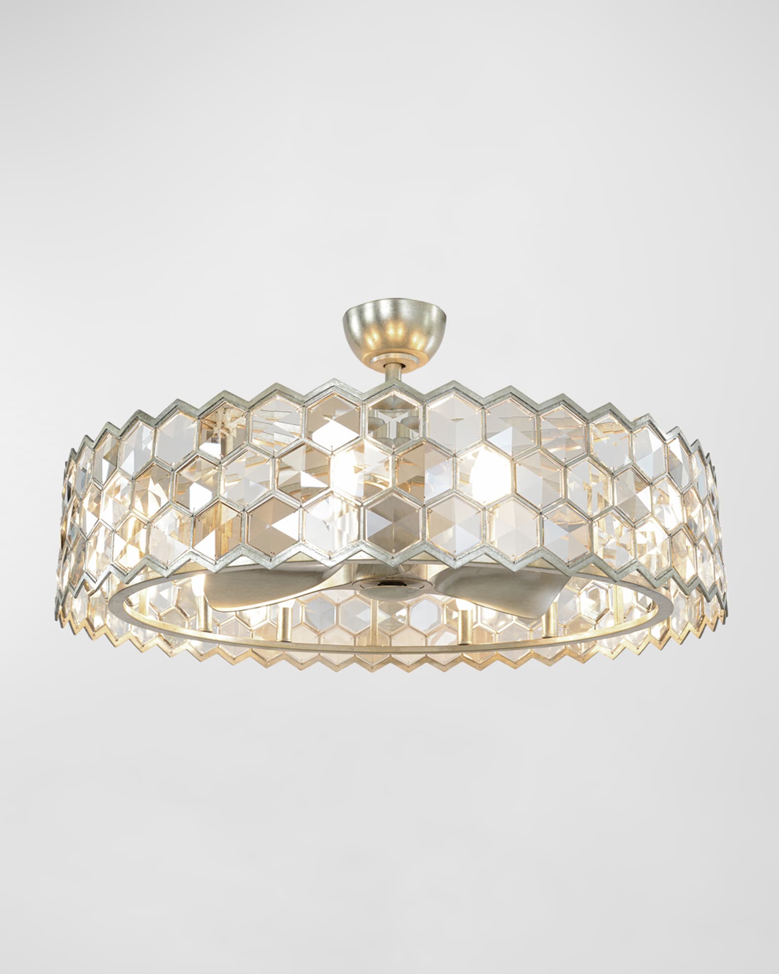 Arregio 40" 8-Light Crystal Chandelier with Fan 0