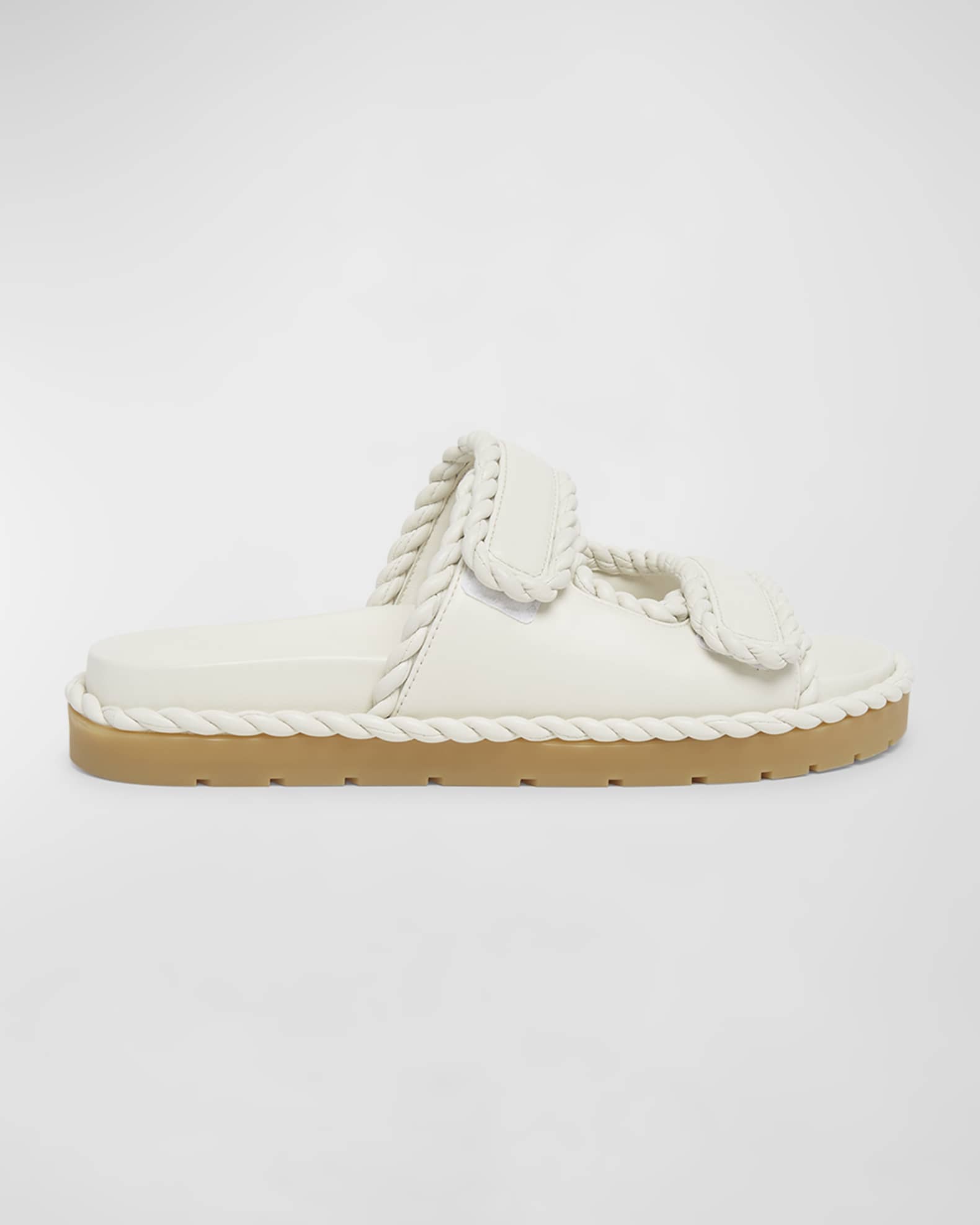 Bottega Veneta Jack Leather Braid Dual-Grip Sandals