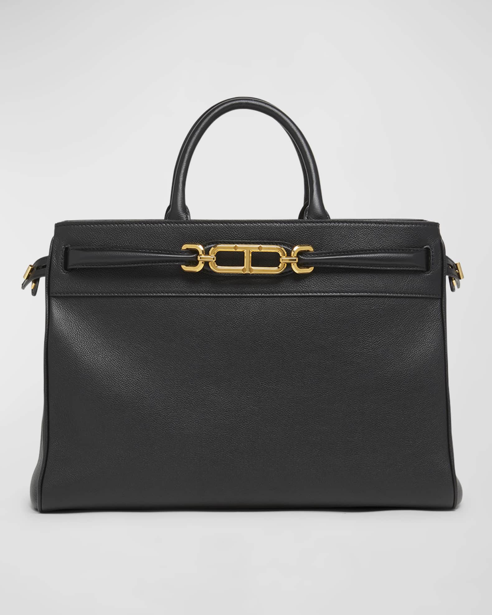 Large whitney leather shoulder sale bag