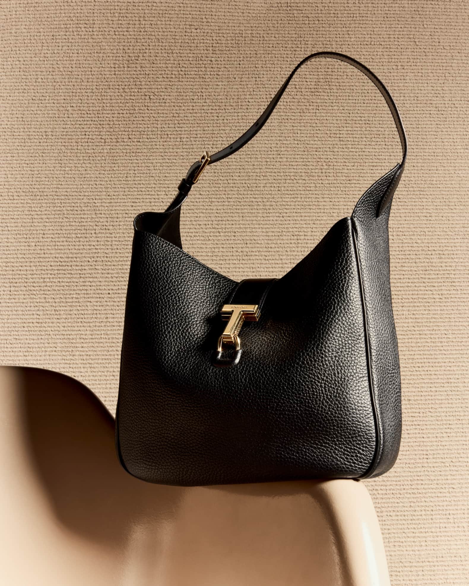Monarch Medium Hobo Bag in Leather | Neiman Marcus