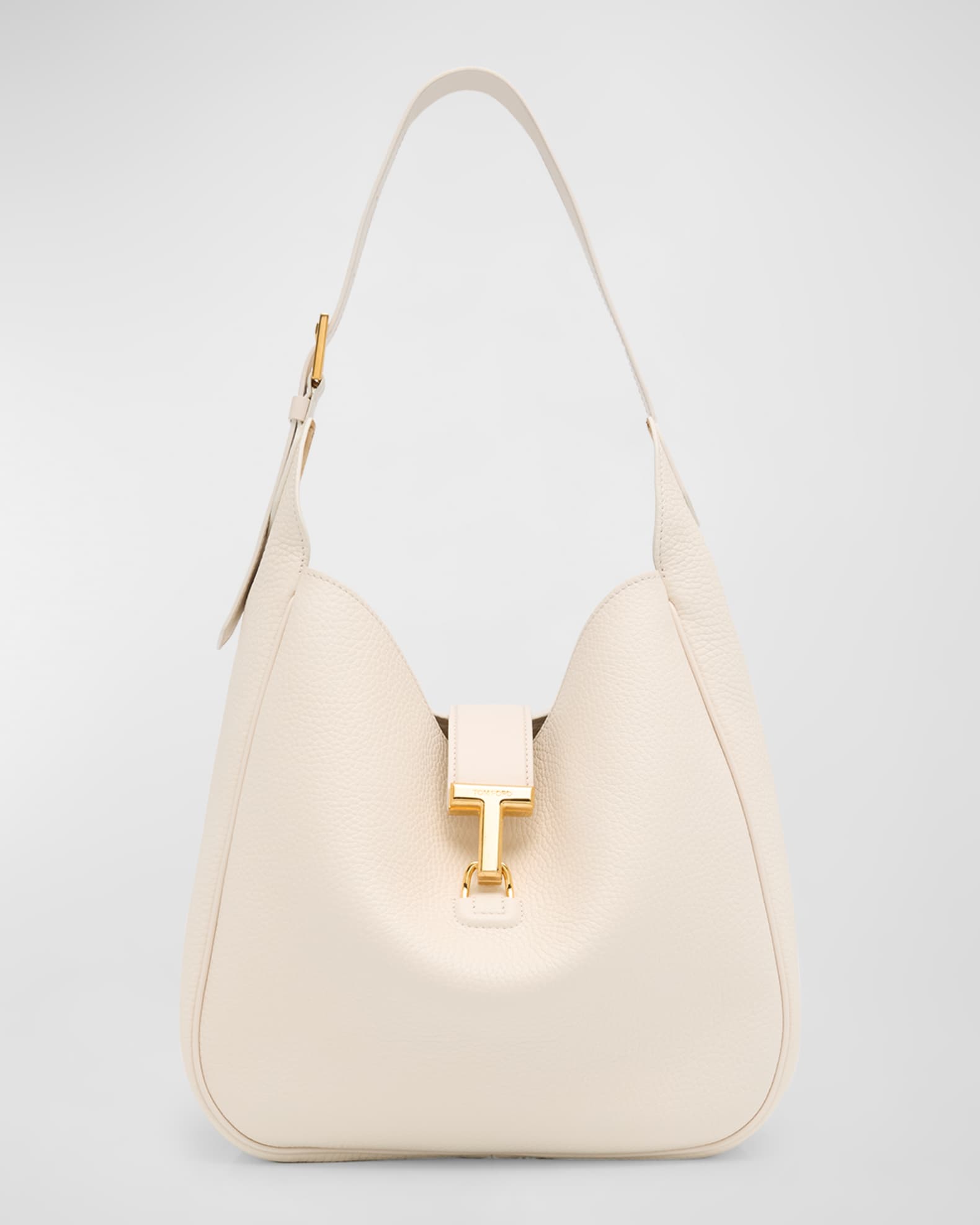 TOM FORD Monarch Medium Hobo Bag in Leather