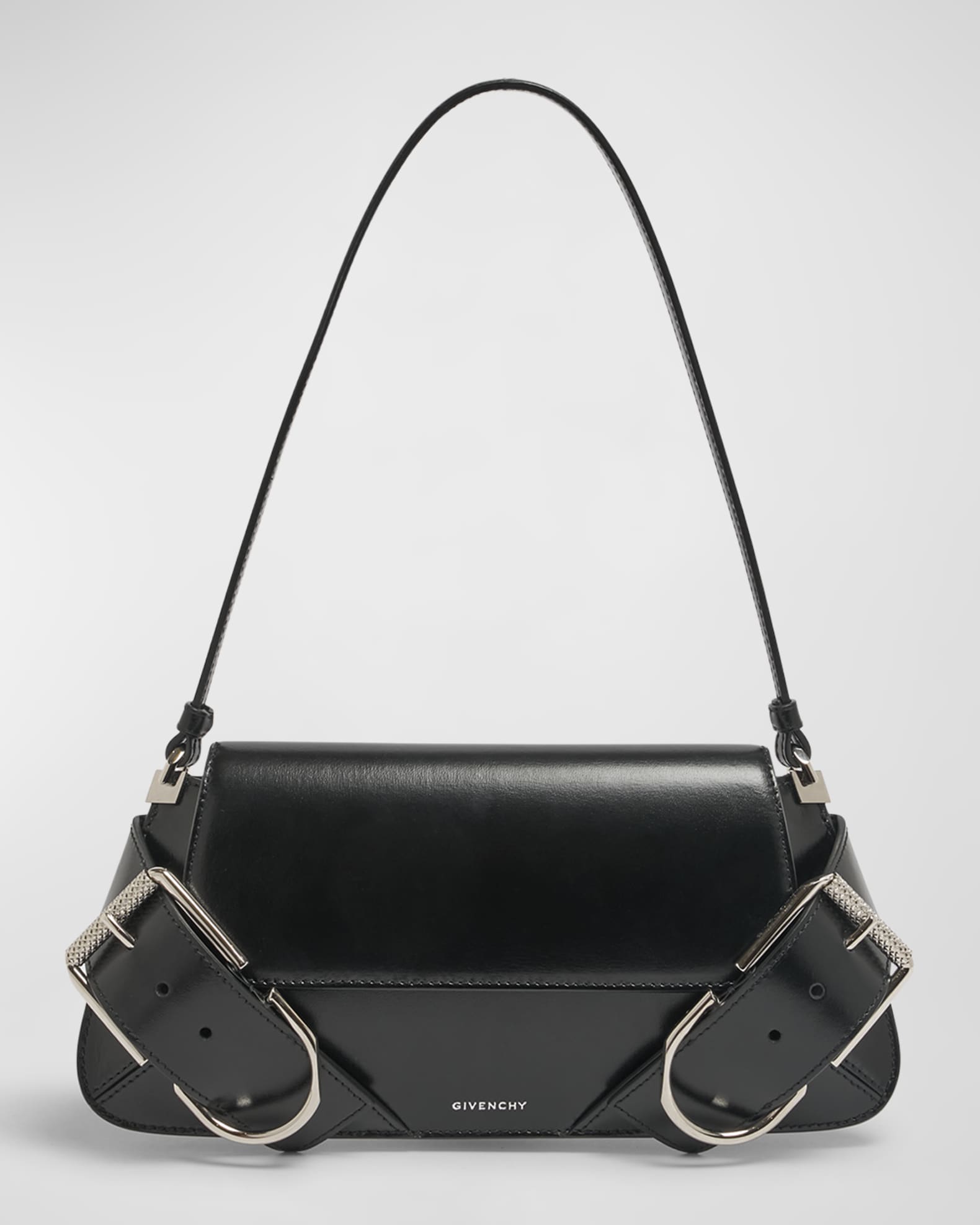 Voyou Shoulder Flap Bag in Leather