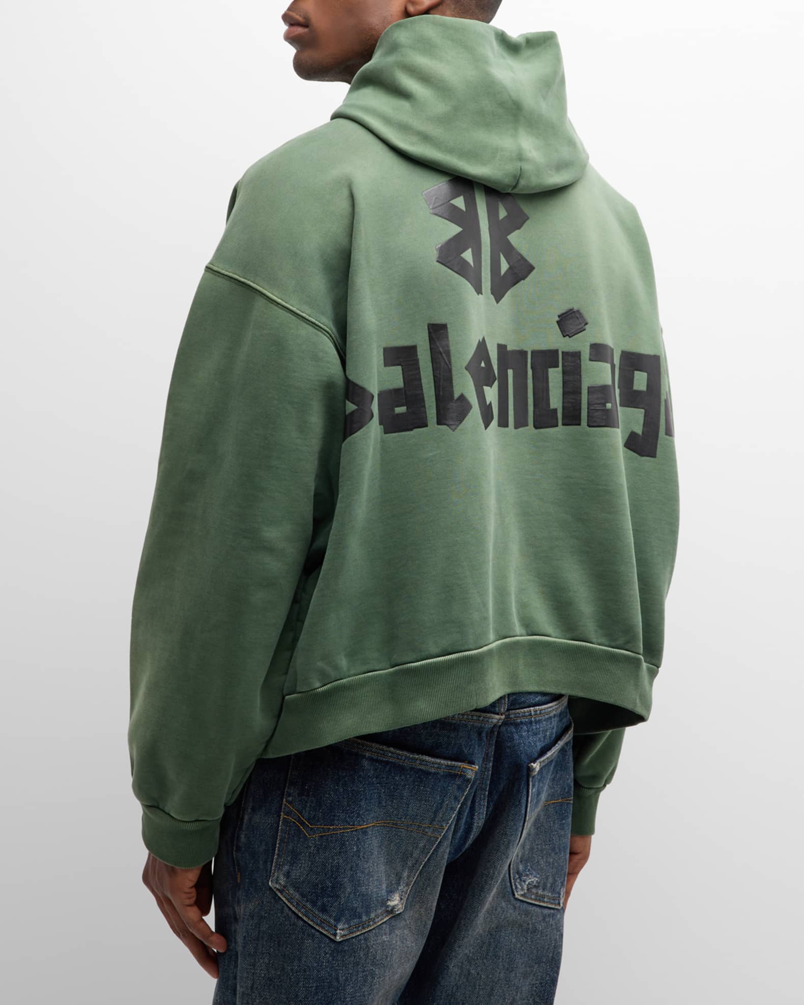 Balenciaga hoodie green outlet