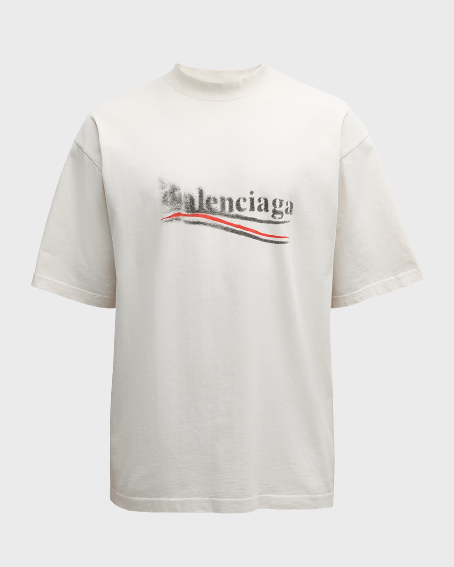 Balenciaga printed logo t shirt shop