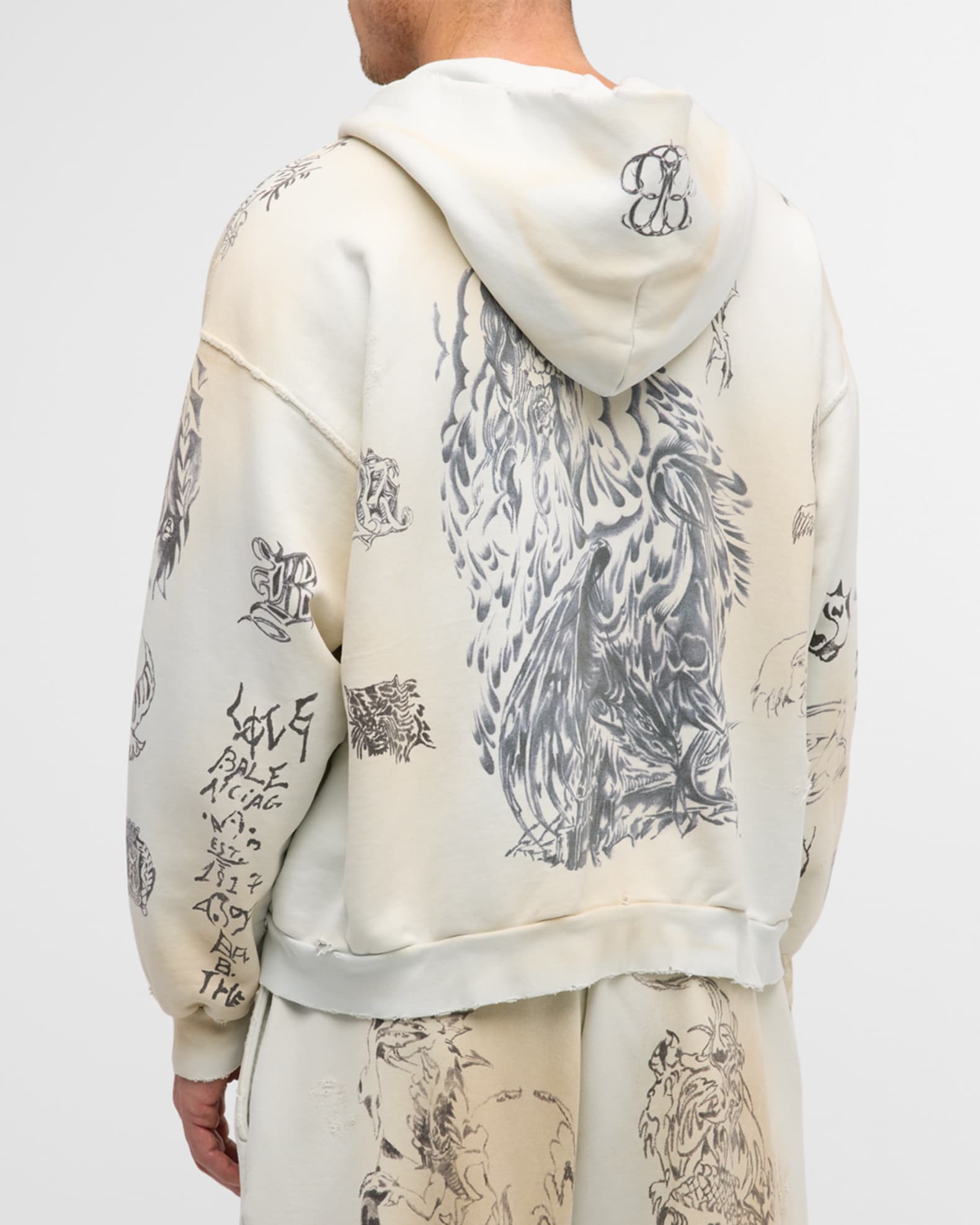 Men's Tat Heavy Fleece Zip Hoodie