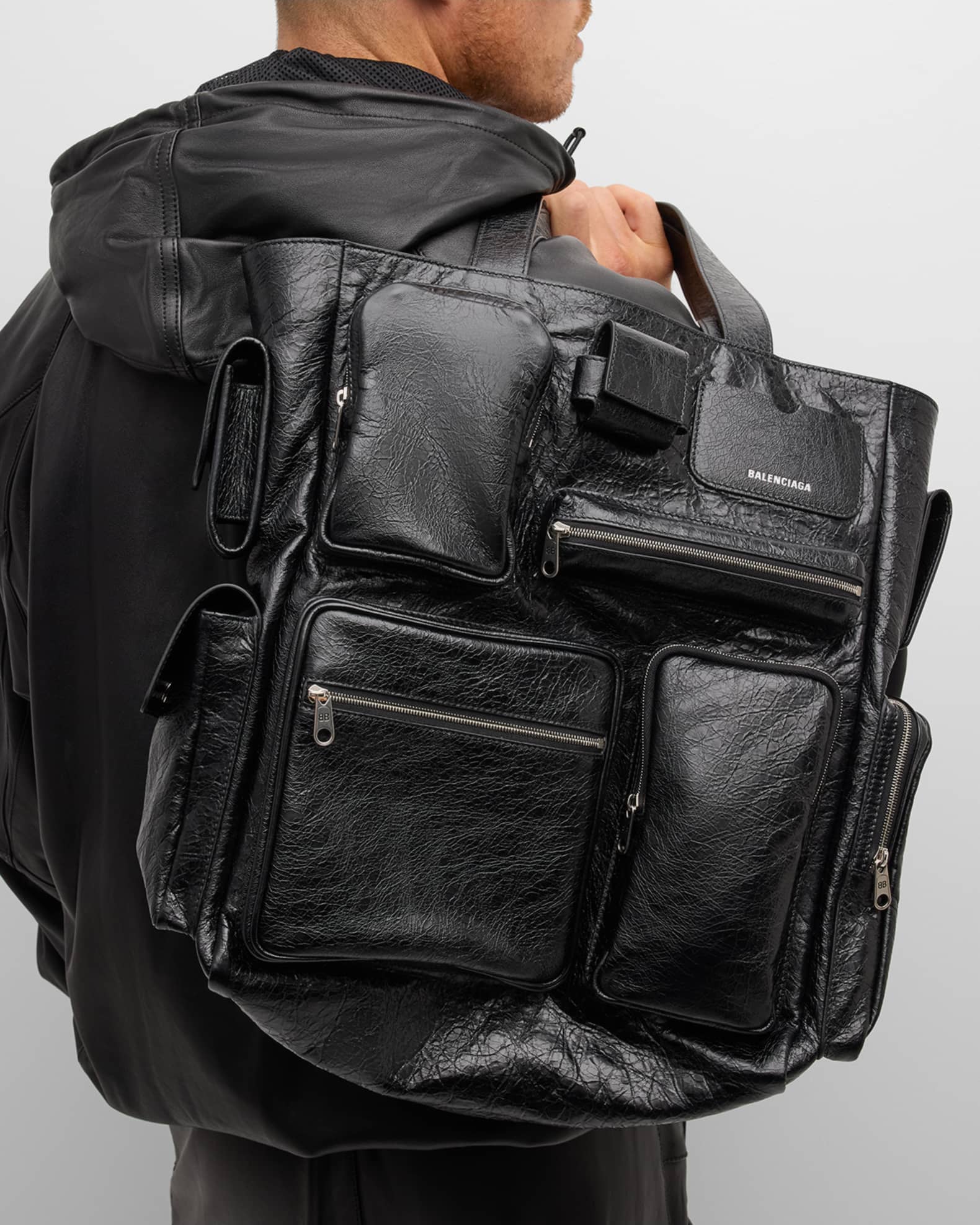 Men s Superbusy Multi Pocket Tote Bag