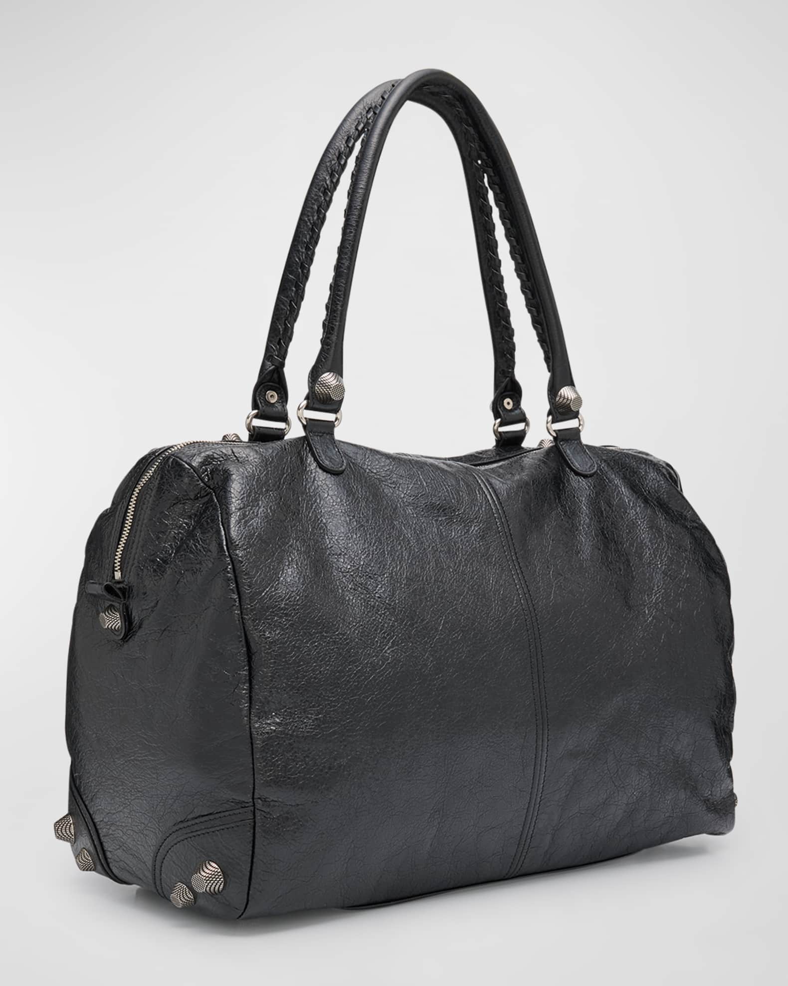 Balenciaga Men s Le Cagole Leather Duffel Bag Neiman Marcus