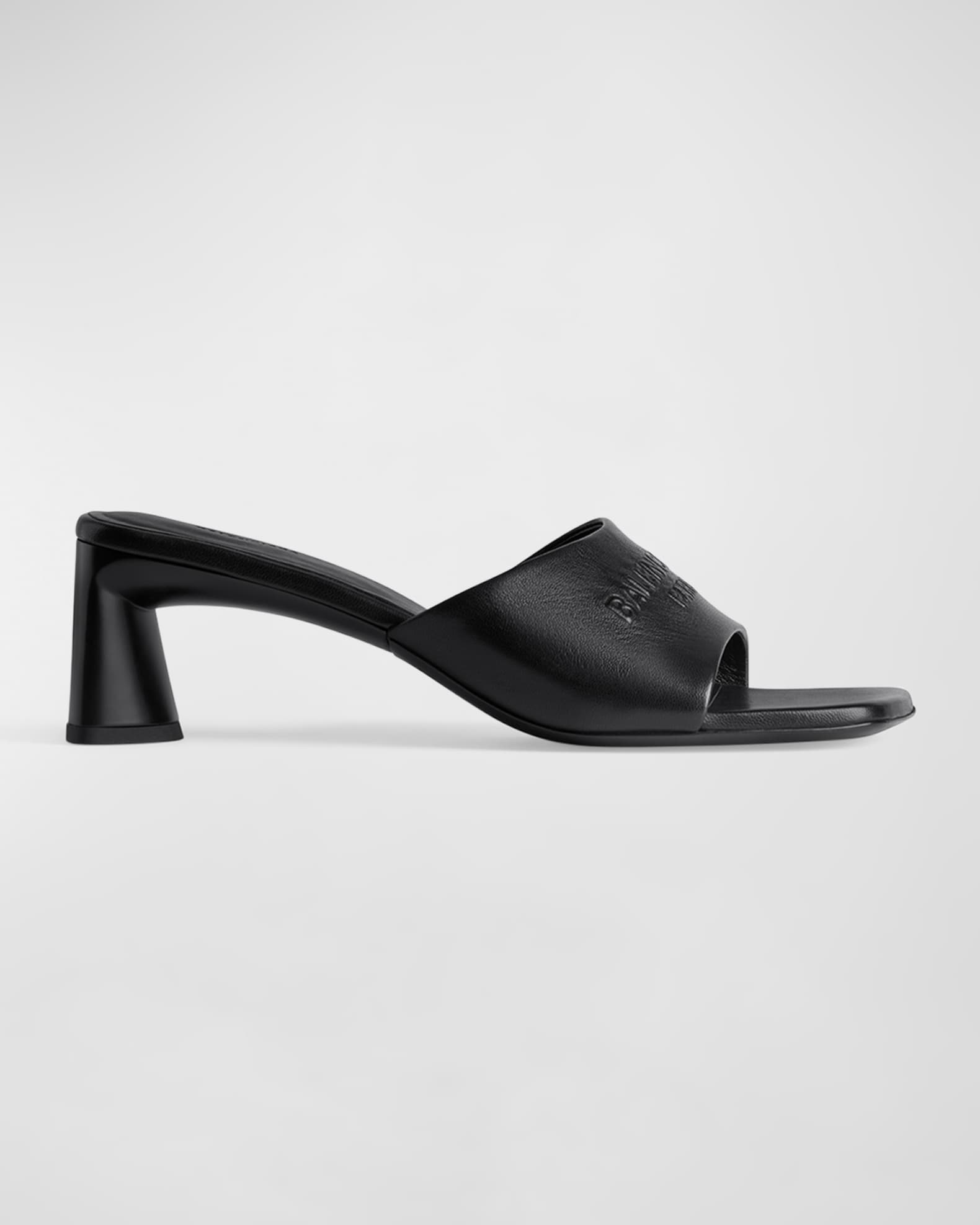 Dutyfree Leather Logo Mule Sandals 0