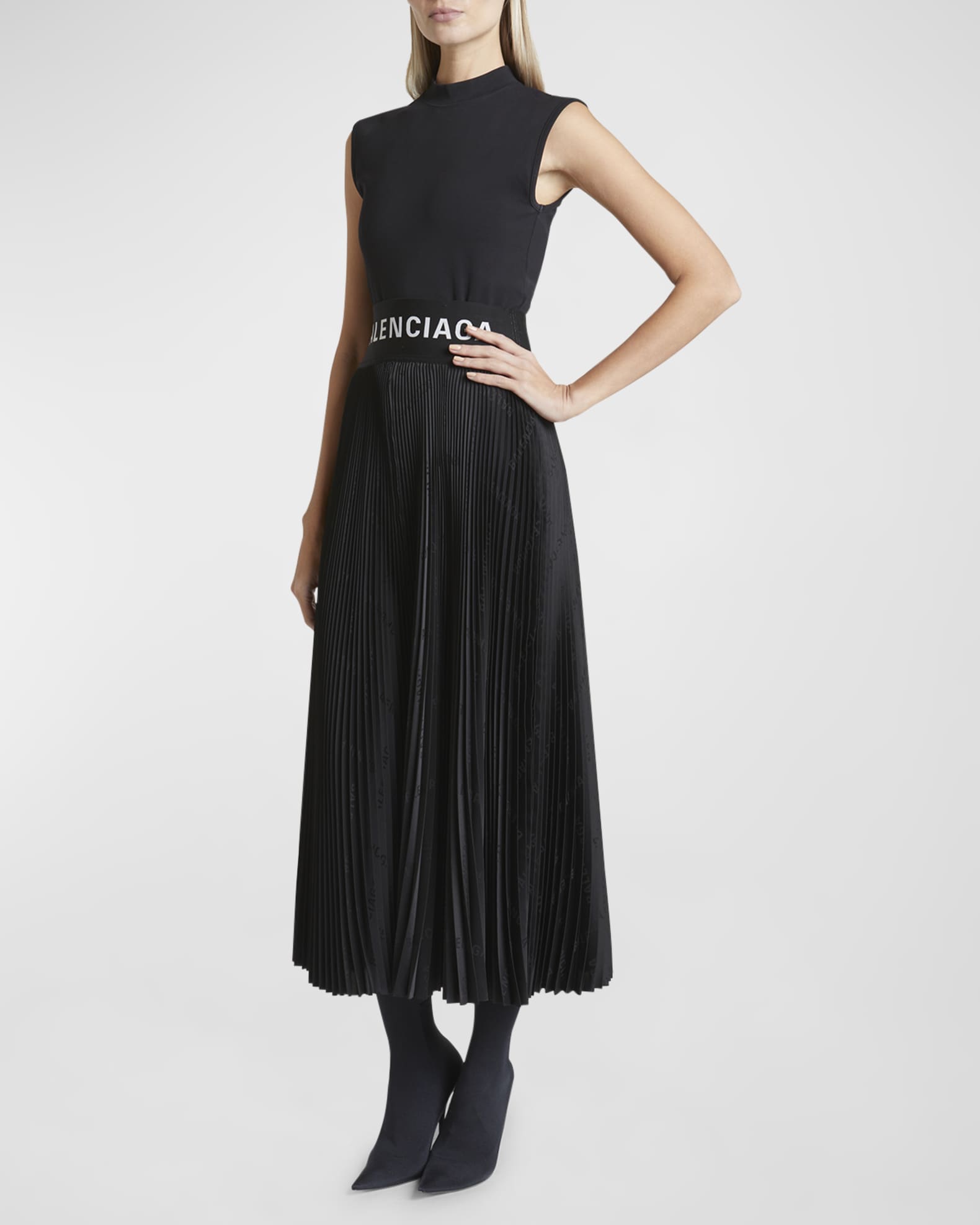 Balenciaga Pleated Skirt | Neiman Marcus
