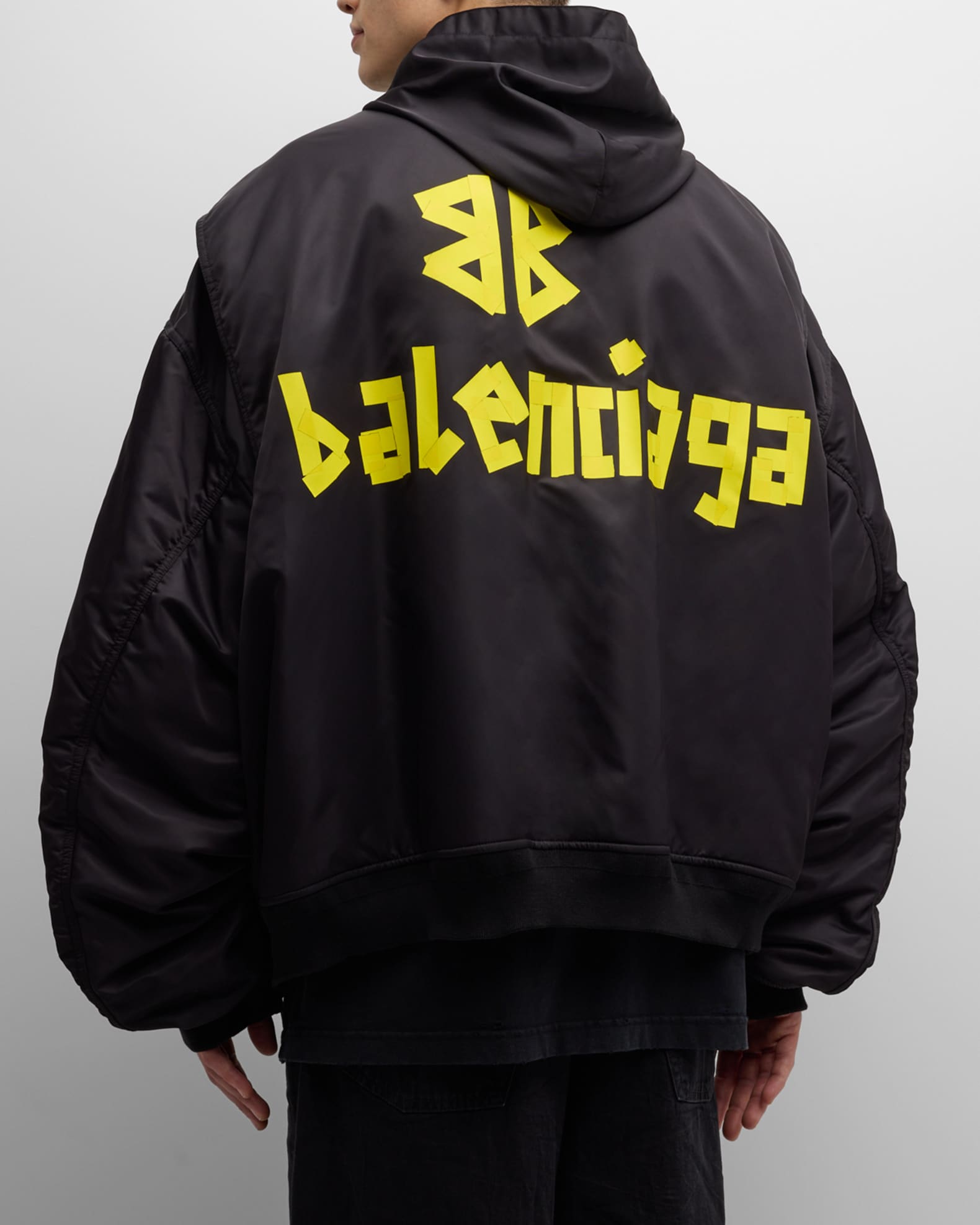 Men s Light Hooded Bomber Jacket