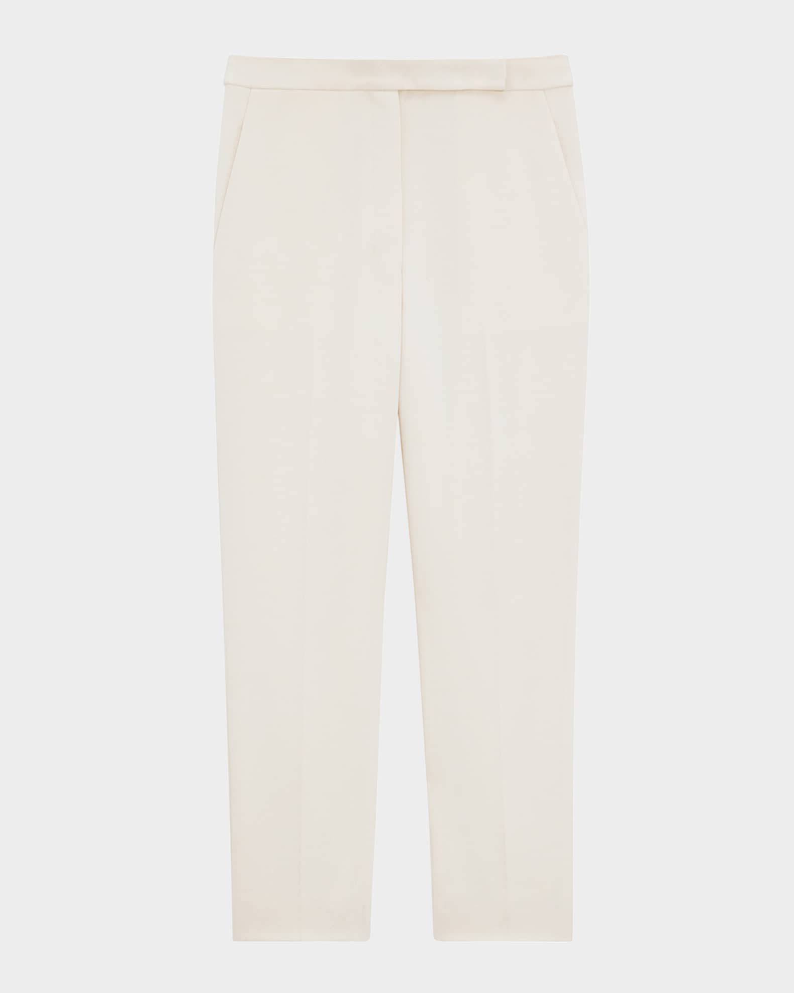 Theory High-Waist Slim Cropped Admiral Crepe Pants | Neiman Marcus