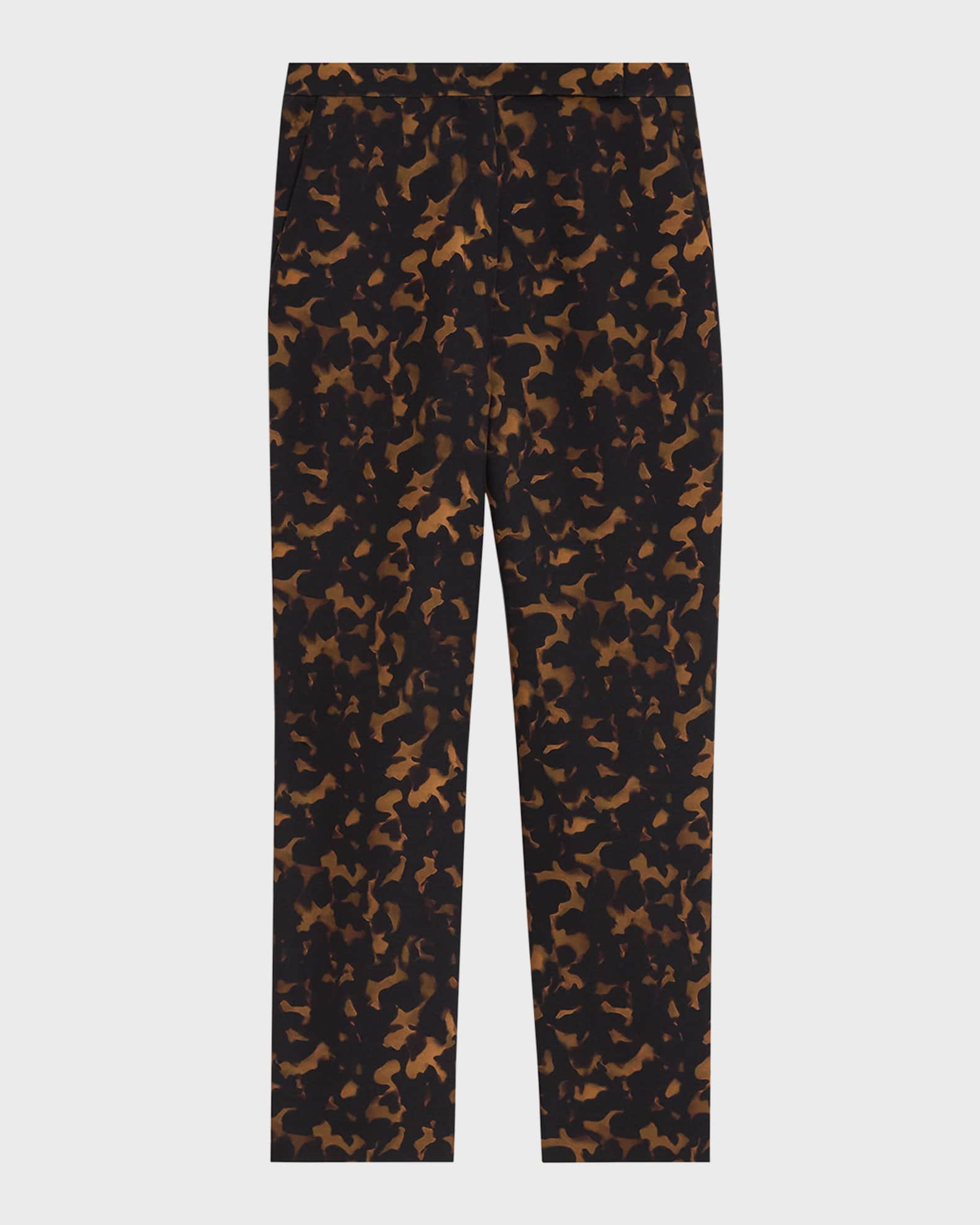 Cropped on sale crepe trousers