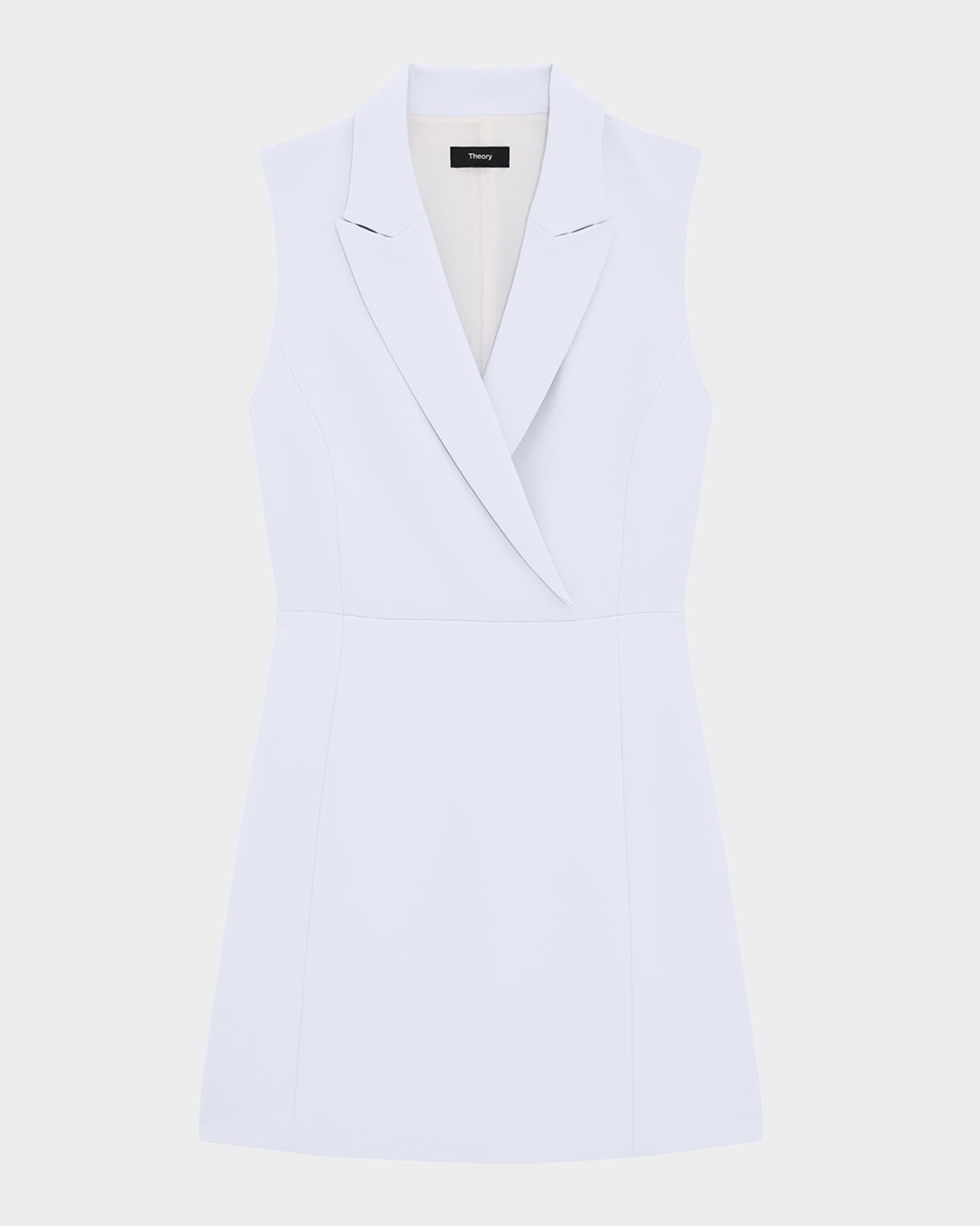 Admiral Crepe Sleeveless Blazer Mini Dress 0