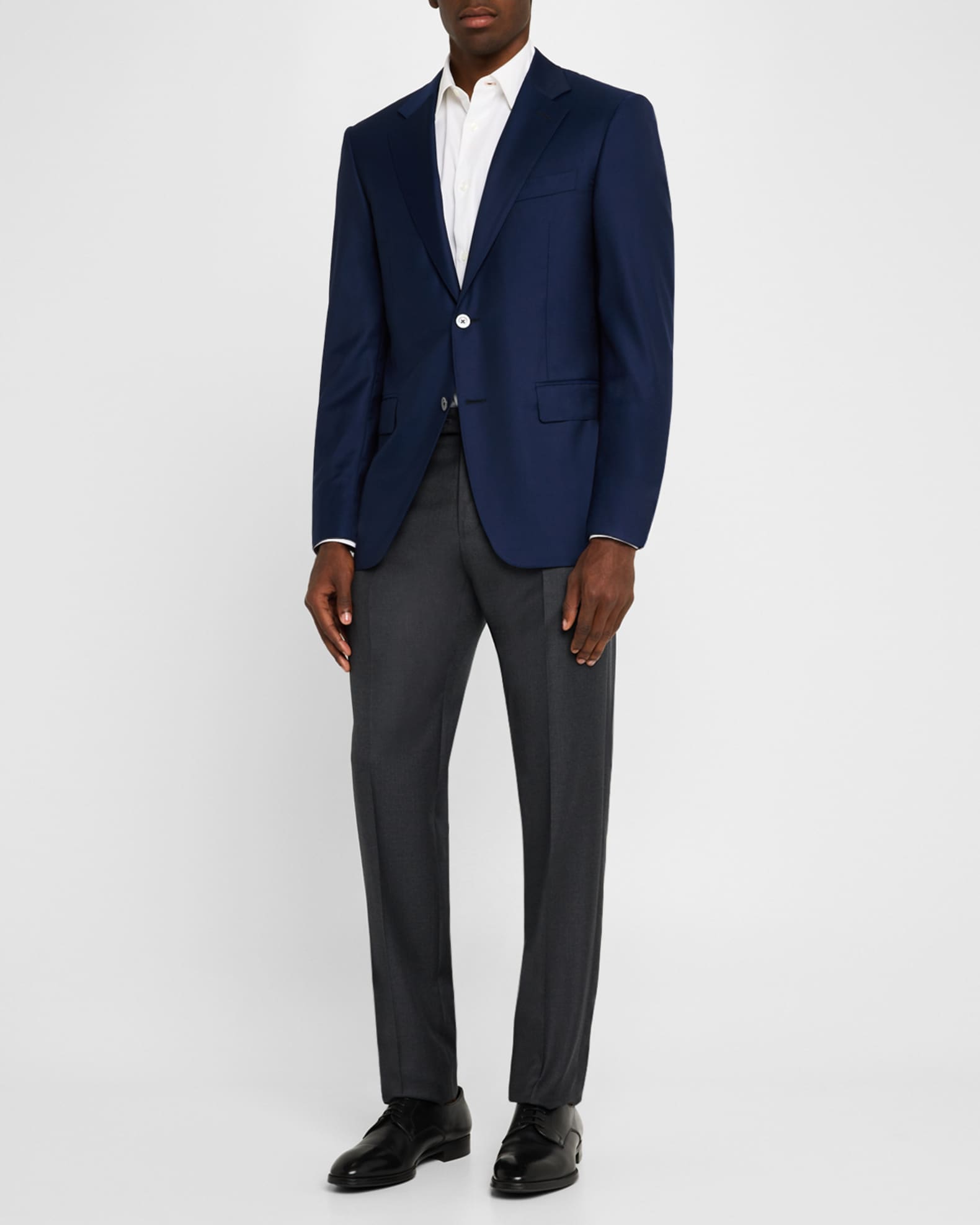 Men's Solid 150s Wool Twill Blazer 1