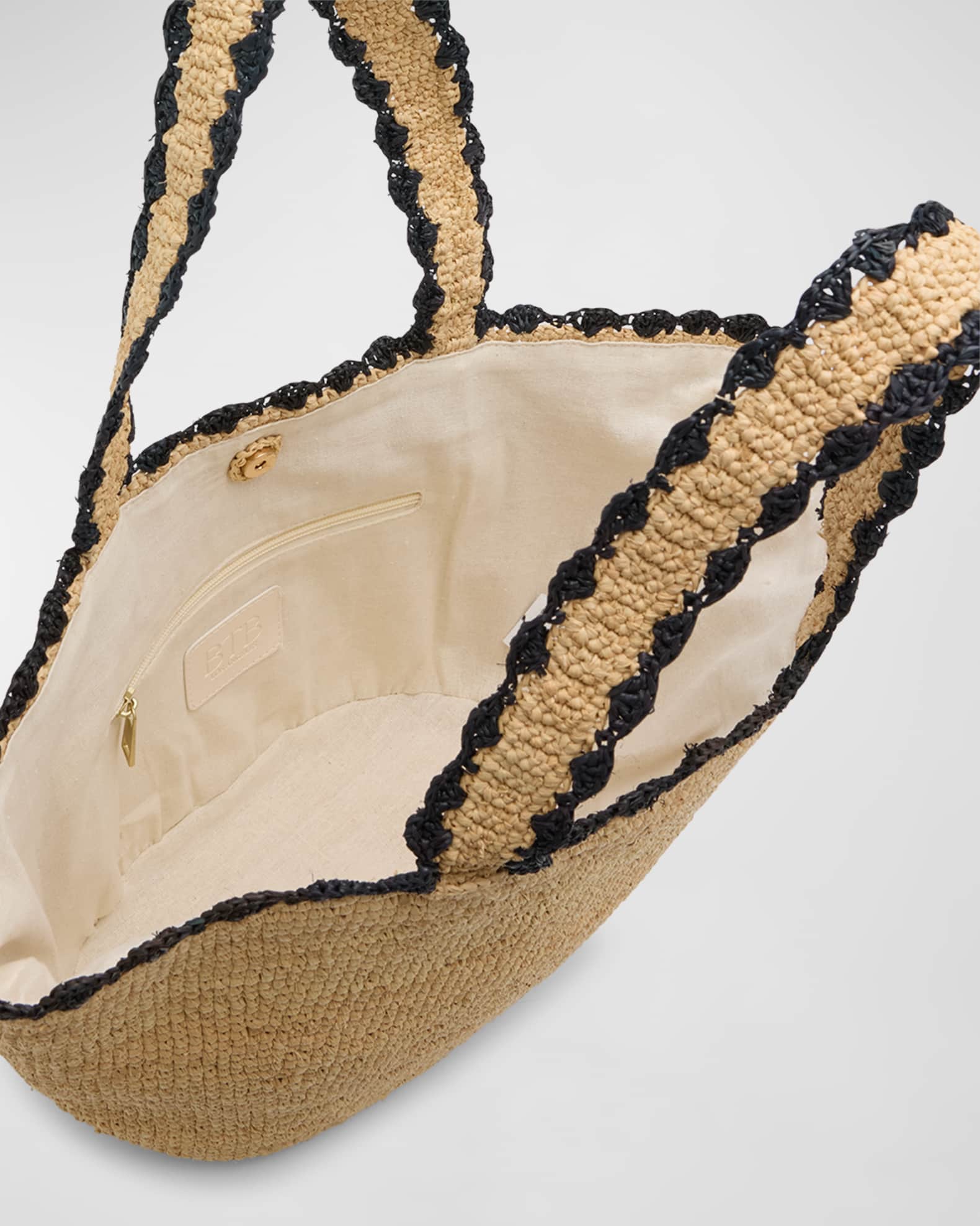 ★TOUT Y EST★ 2 in 1 raffia bag LMMH702 Large Tote in natural-coloured raffia-effect fabric | Marni