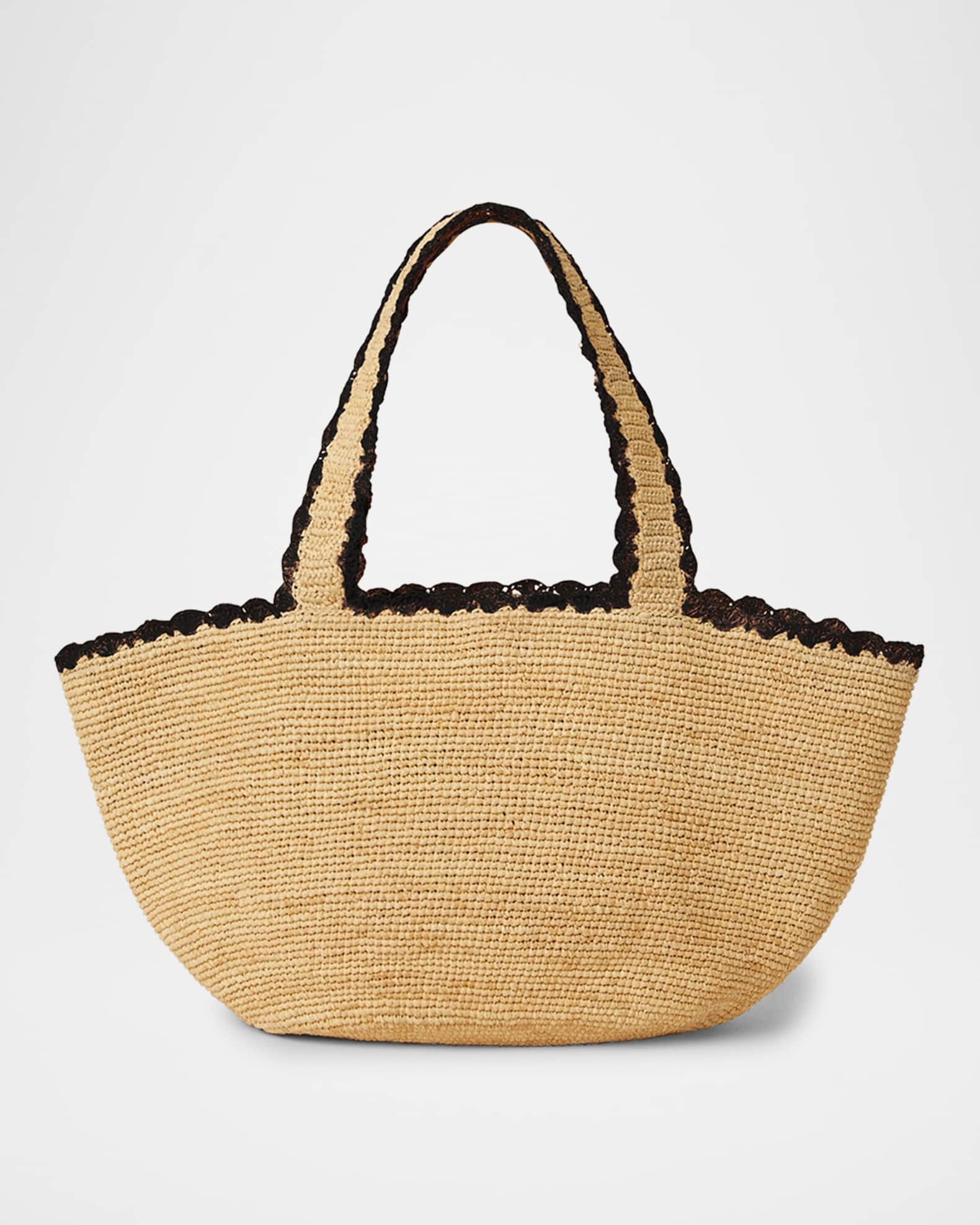 BTB Los Angeles Odesa Raffia Tote Bag | Neiman Marcus