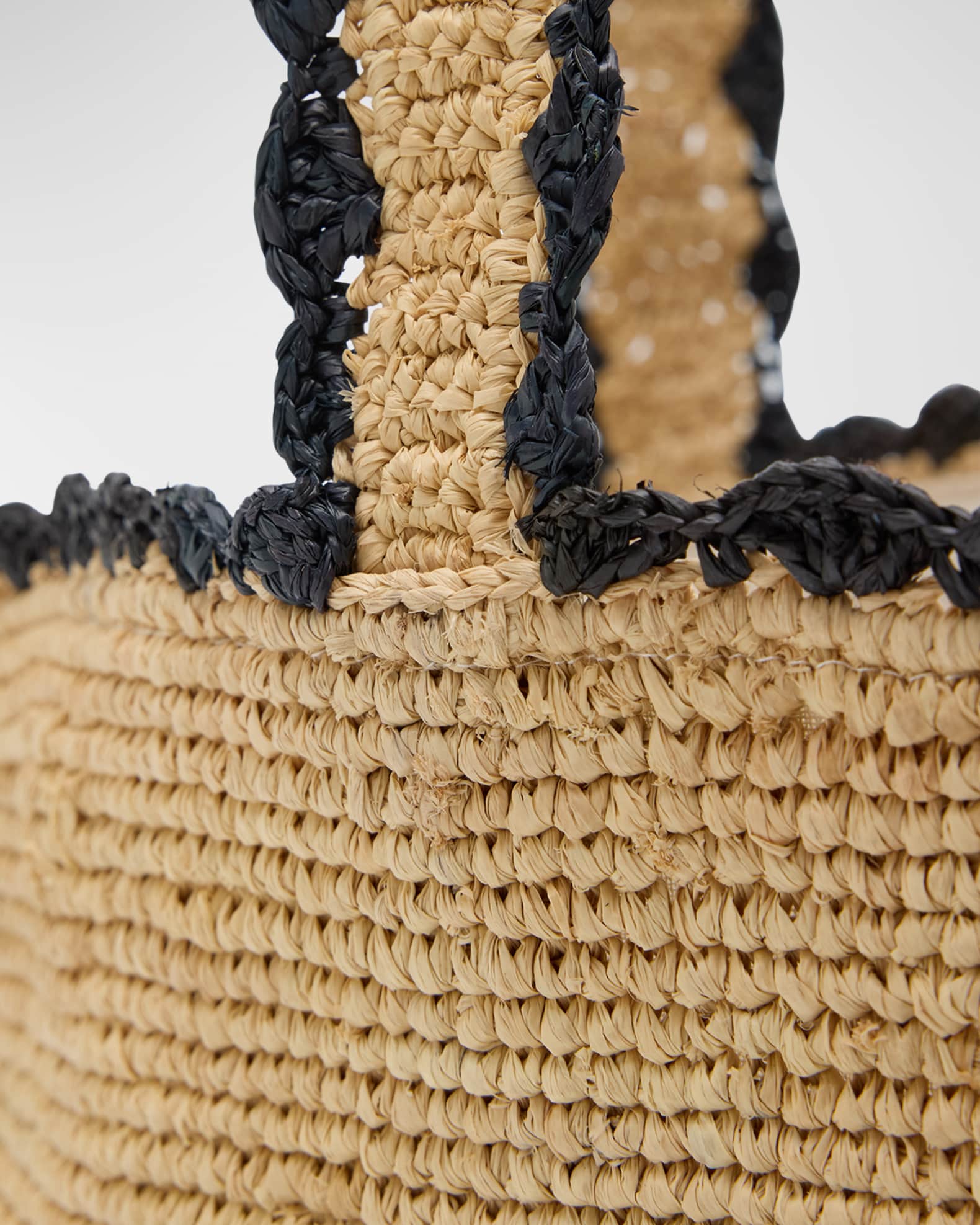 【BTB Los Angeles】LA発 Odesa トートバッグ かごバッグ BTB Los Angeles Odesa Raffia Tote Bag | Neiman Marcus