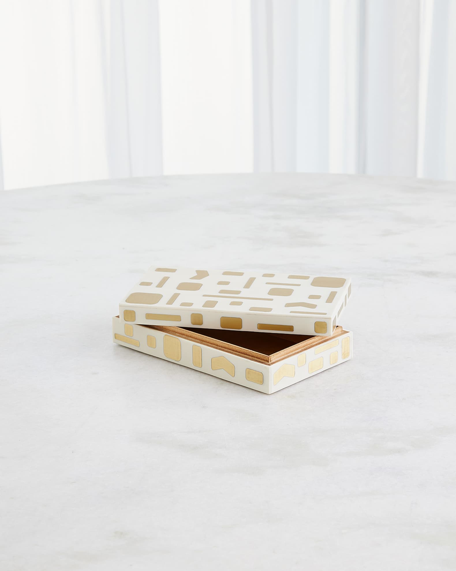 Jali Brass Box, Small 1