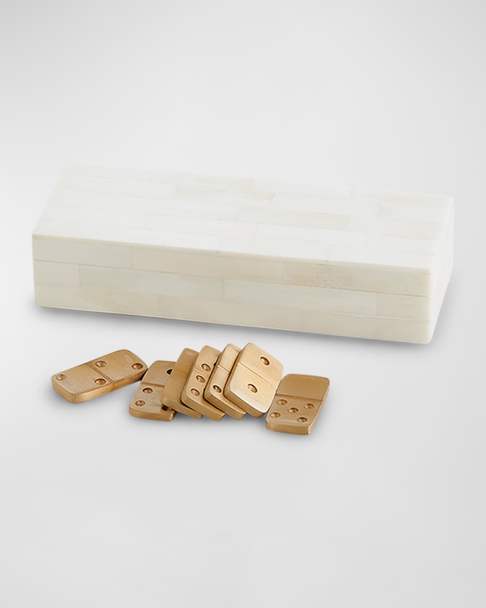 Boxed Bone Domino Set 1