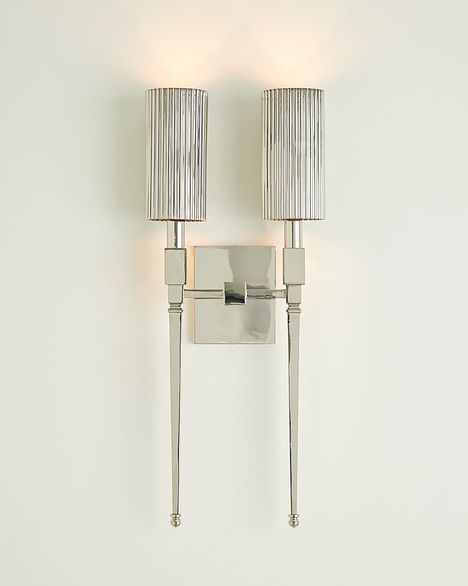 Fluted Double Sconce - 24" 0