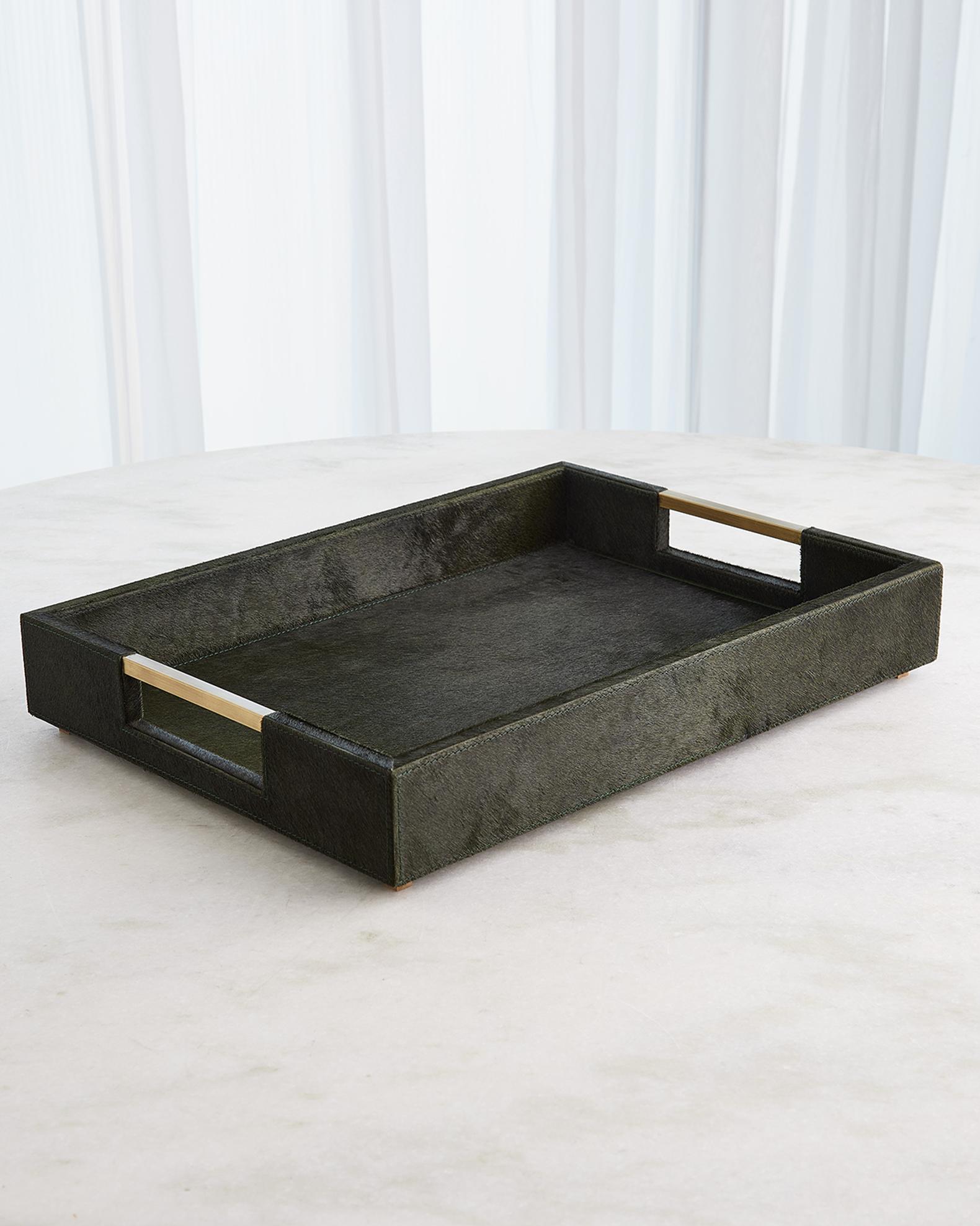 Posh Hair-Hide Tray Collection | Neiman Marcus