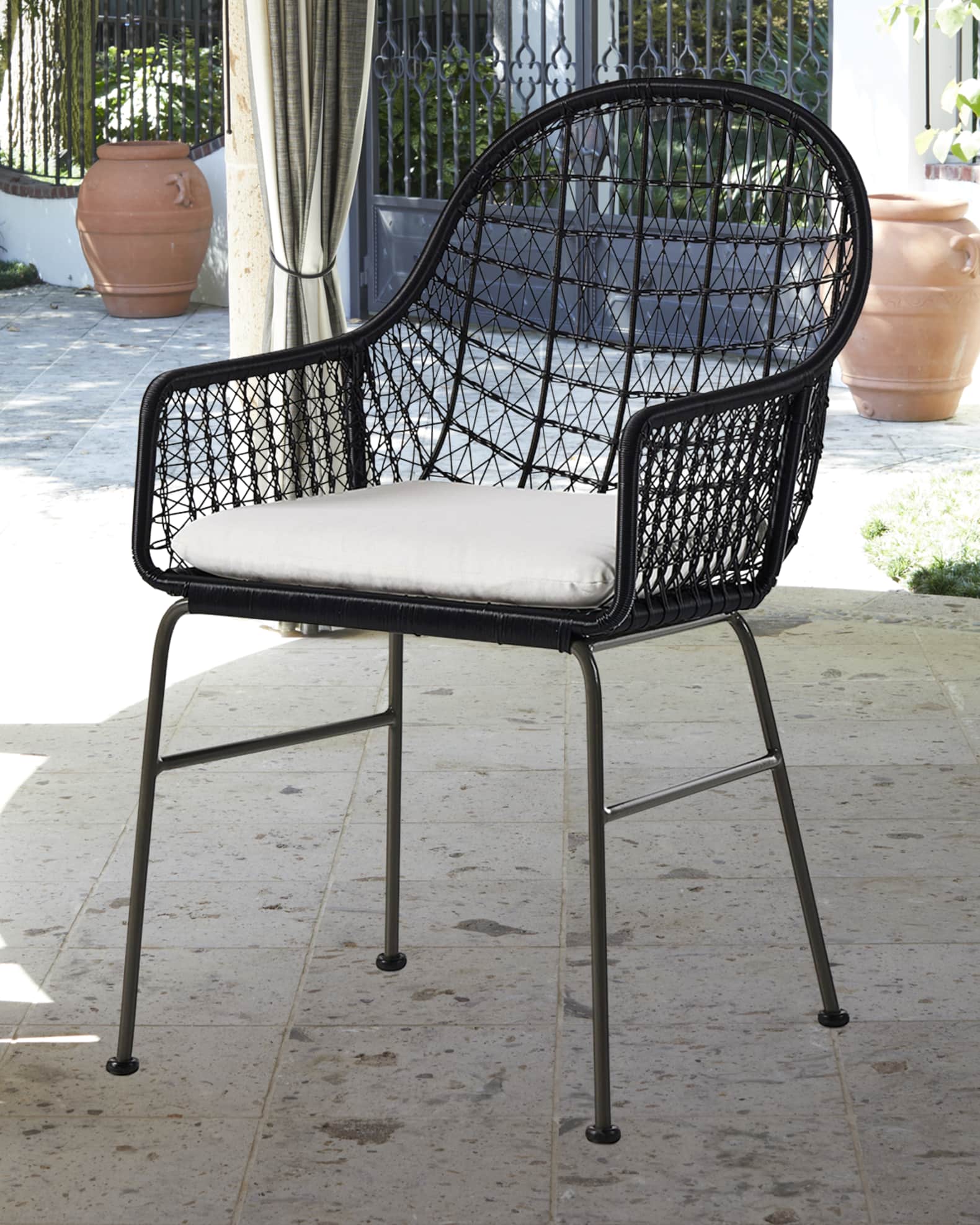 Bandera Outdoor Cushioned Dining Chair 0