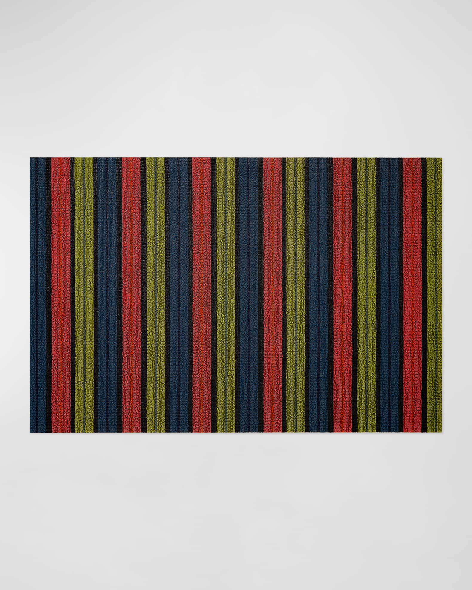 Ribbon Stripe Indoor/Outdoor Shag Mat, 3' x 5' 0