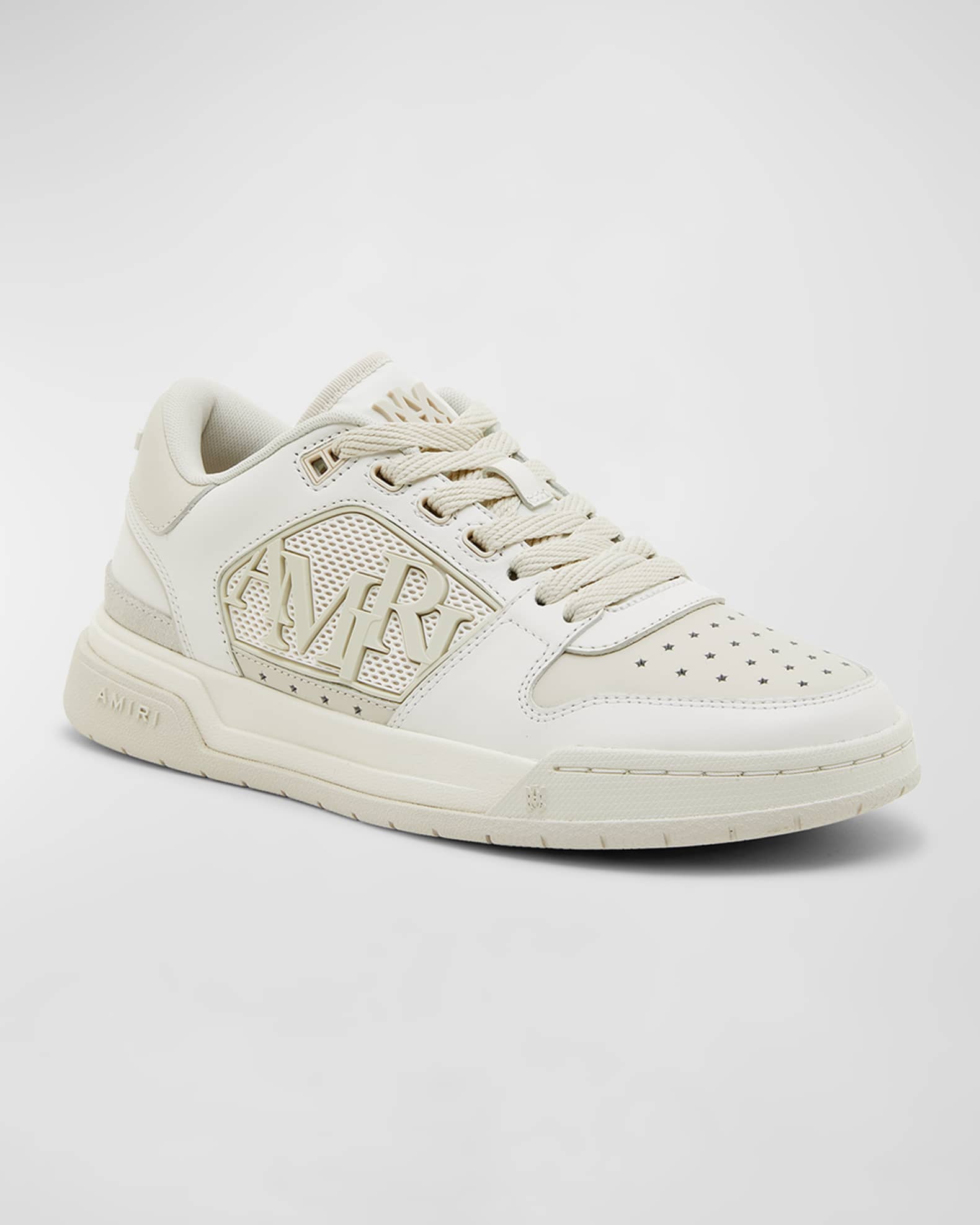 Bicolor Leather Low-Top Sneakers 1