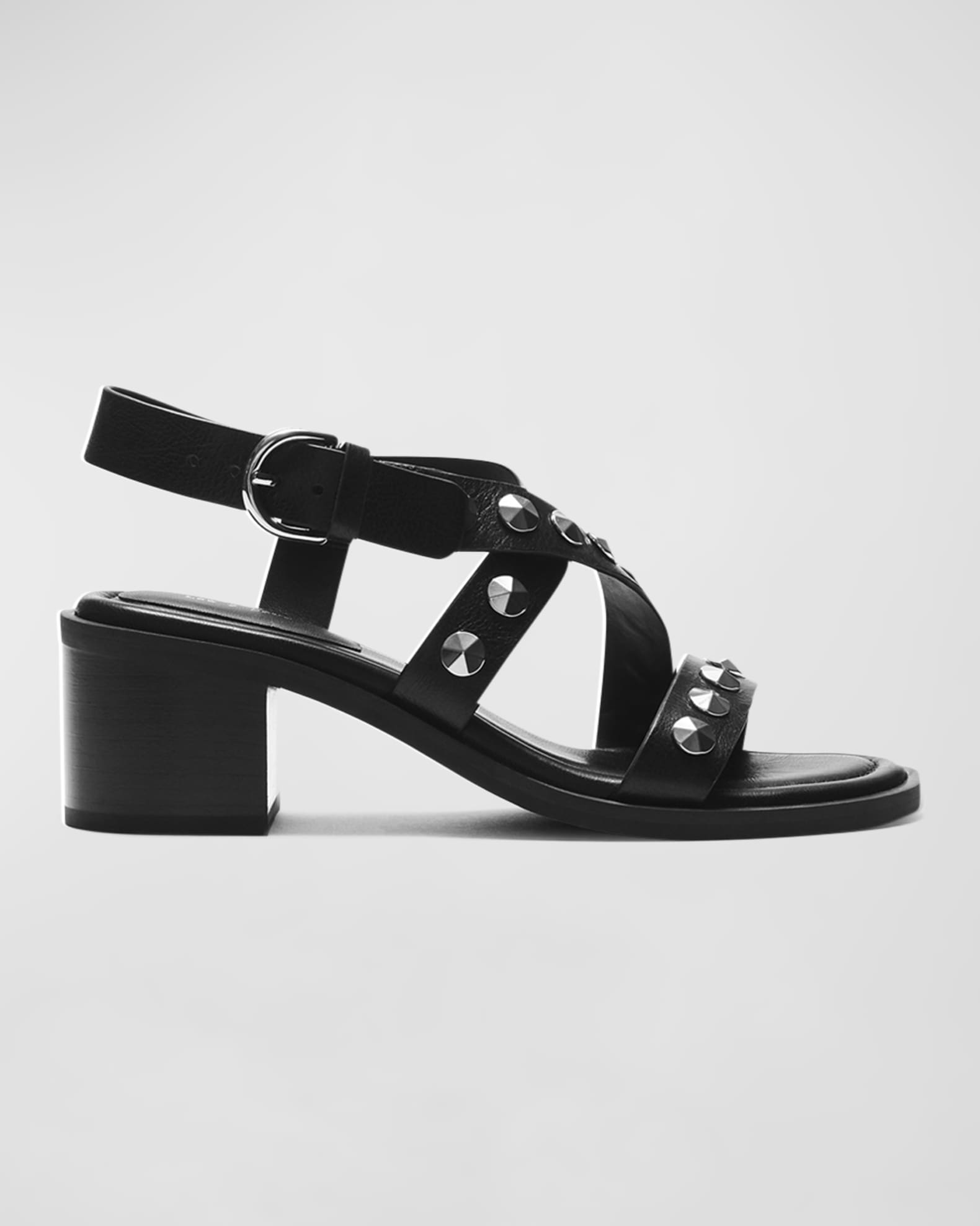 Rag Bone Geo Stud Leather Slingback Sandals Neiman Marcus