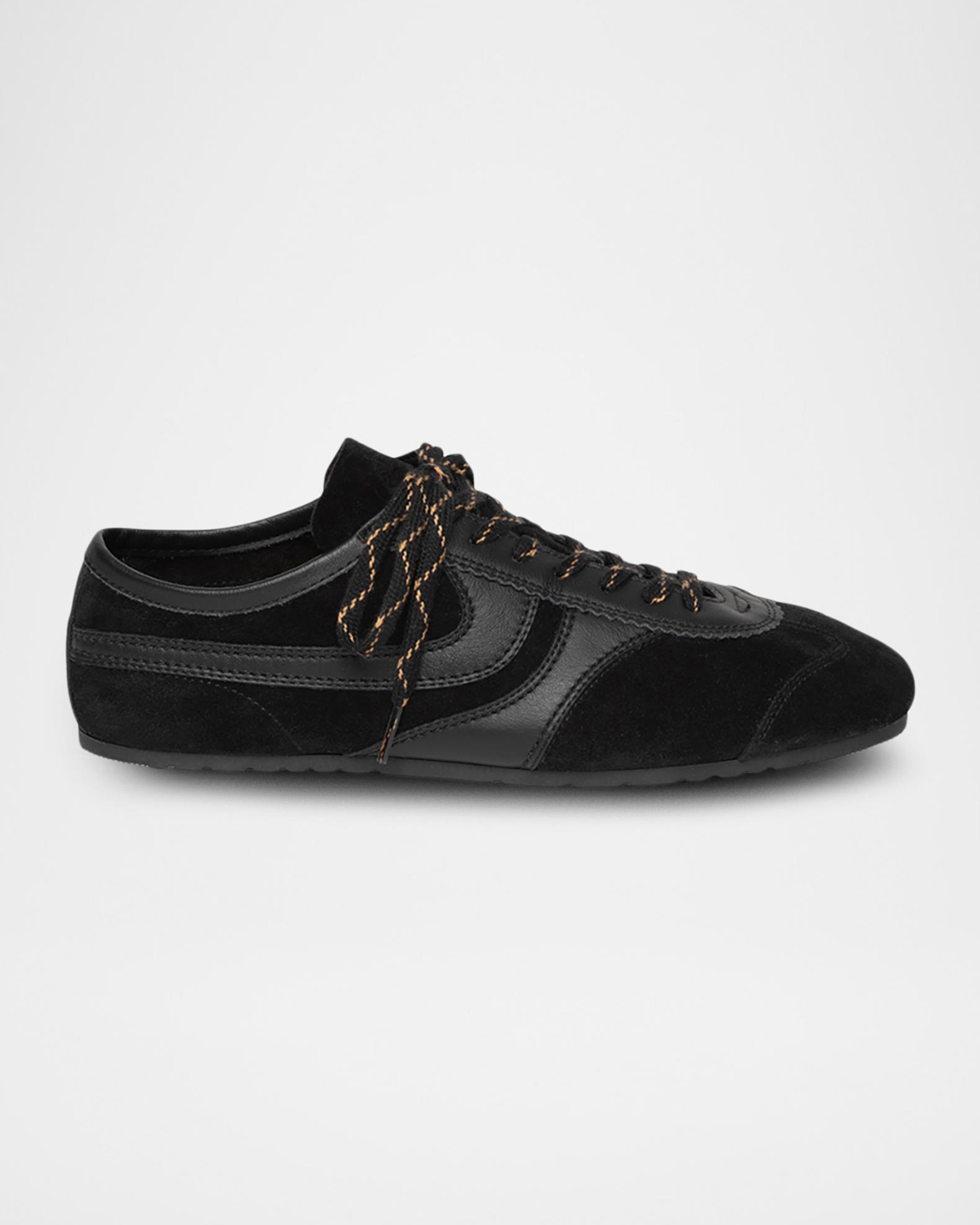 Dries Van Noten Mixed Leather Retro Runner Sneakers | Neiman Marcus