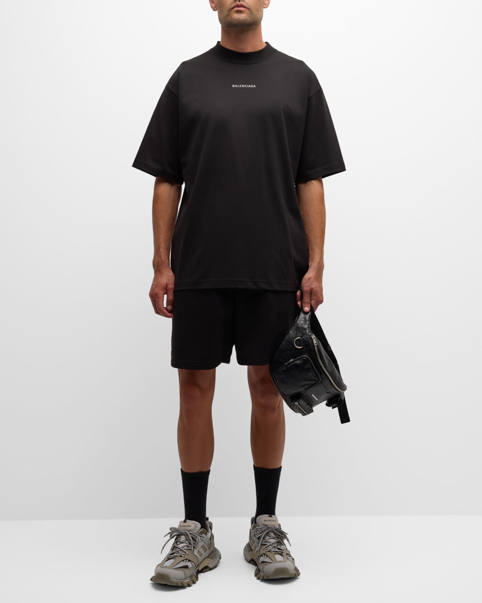 Men's Side-Logo Sweat Shorts 1