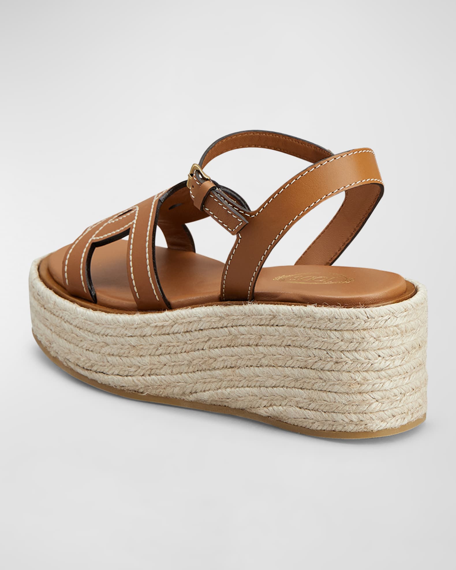 Jacoba leather flatform espadrilles best sale