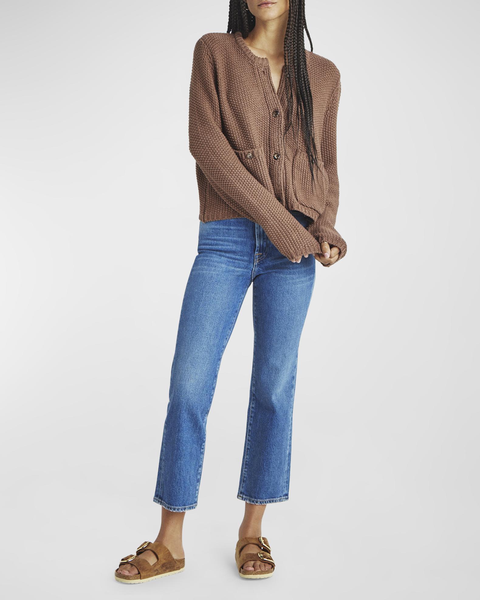 Splendid Andrea Patch Pocket Cropped Cardigan | Neiman Marcus