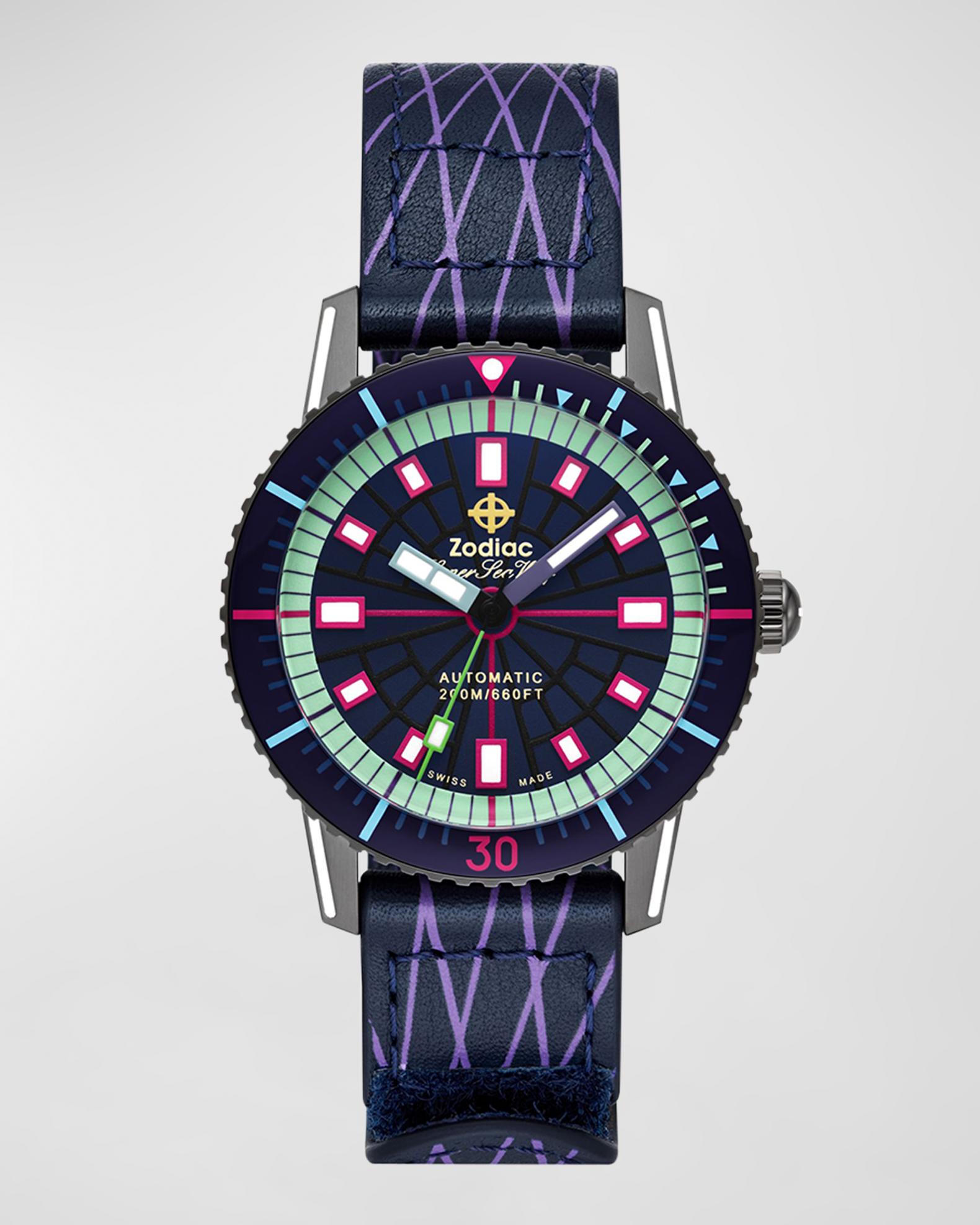ZODIAC x Worn & Wound Men's Super Sea Wolf Compression Diver Automatic ...