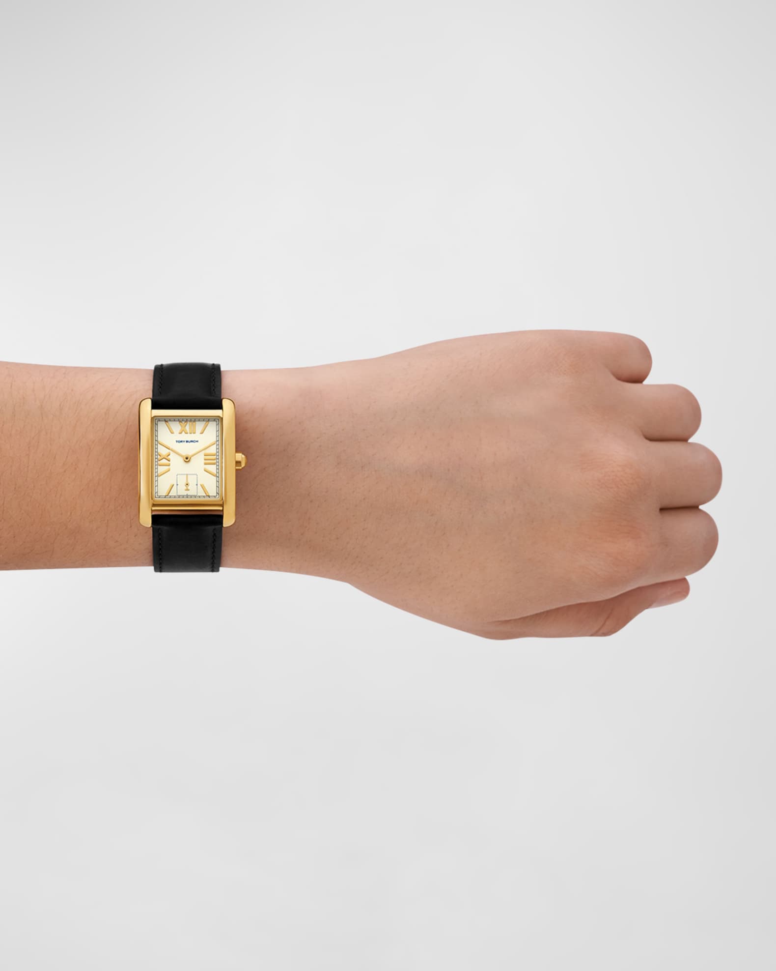 The Eleanor Watch Leather and Gold Tone Stainless Steel