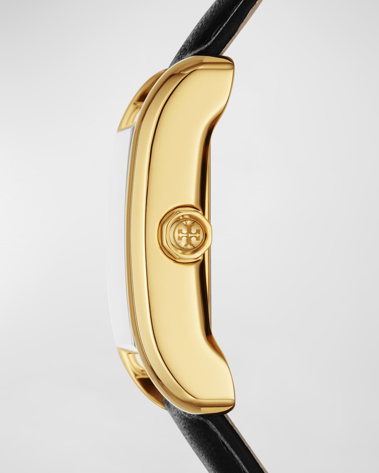 The Eleanor Watch Leather and Gold Tone Stainless Steel