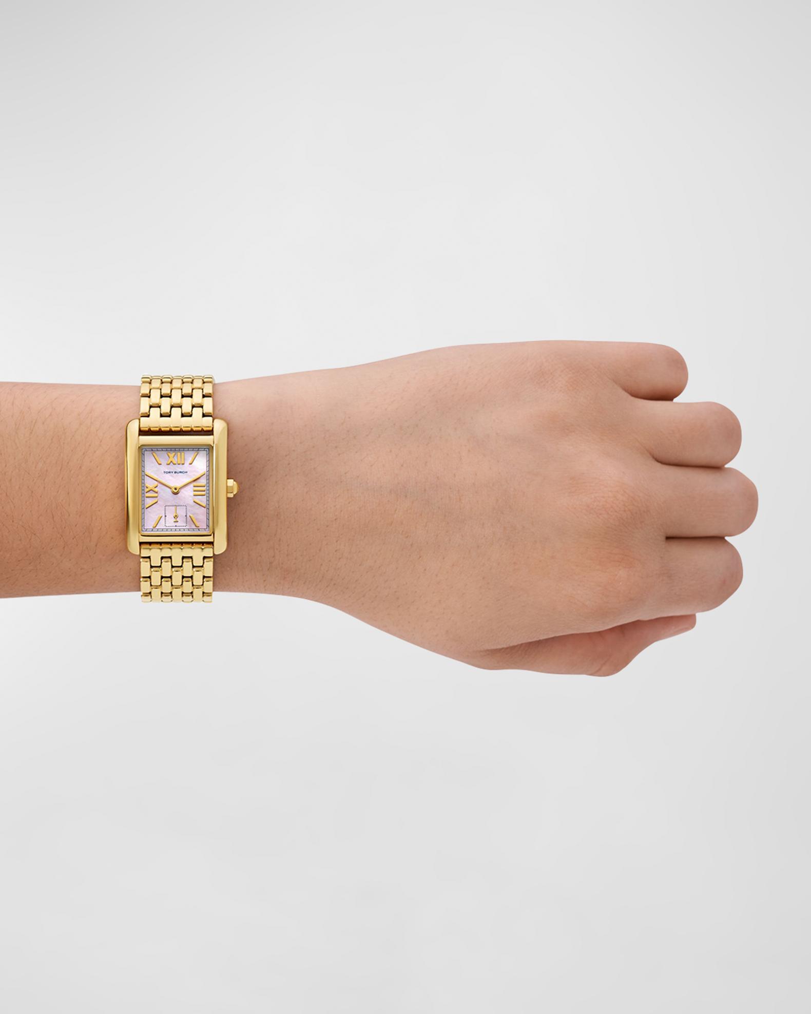 Tory Burch The Eleanor Watch - Gold-Tone Stainless Steel | Neiman Marcus