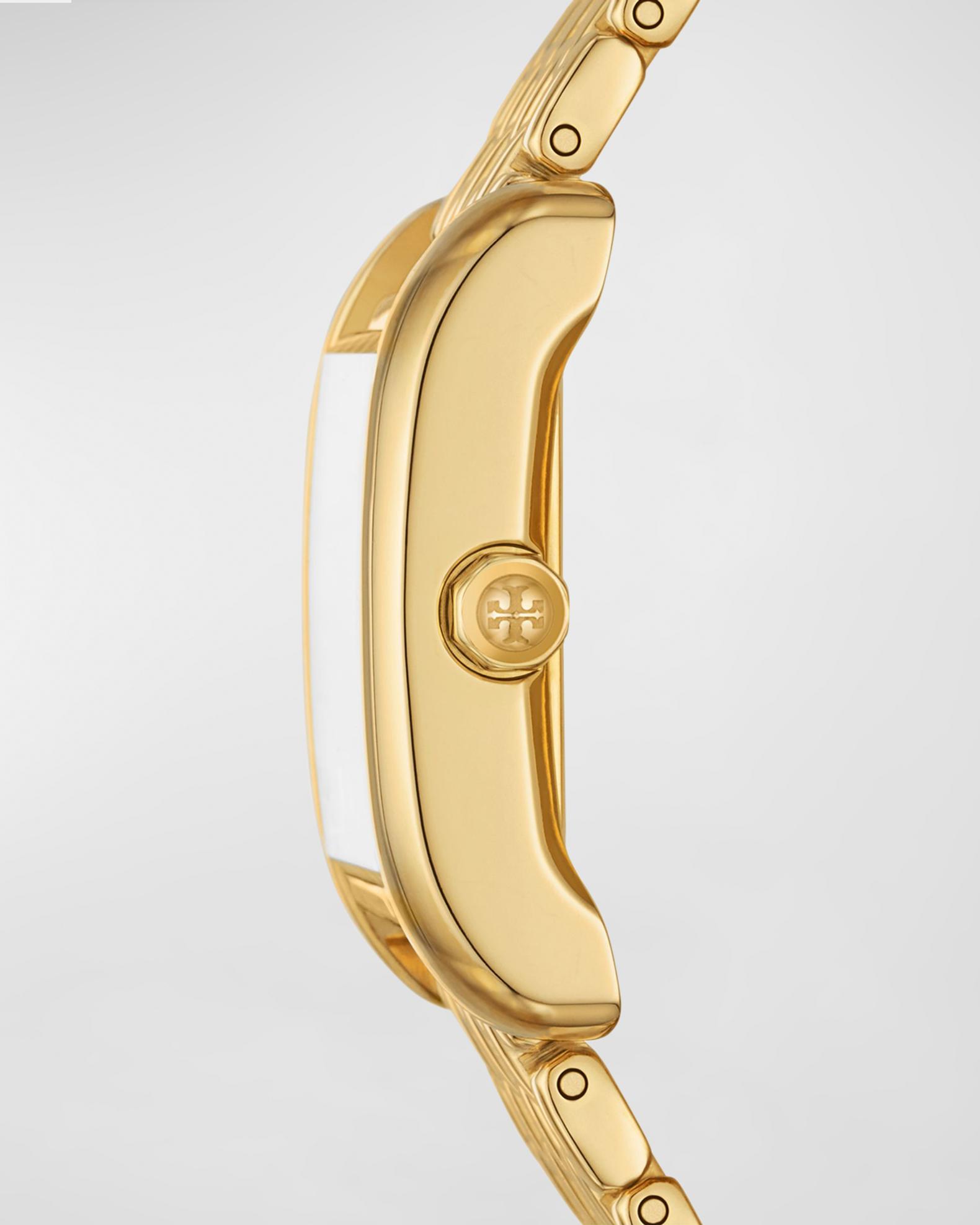Tory Burch The Eleanor Watch - Gold-Tone Stainless Steel | Neiman Marcus