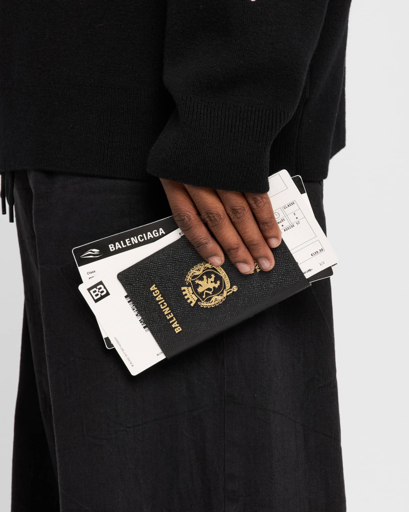 Men's Passport Long Wallet with 2 Tickets