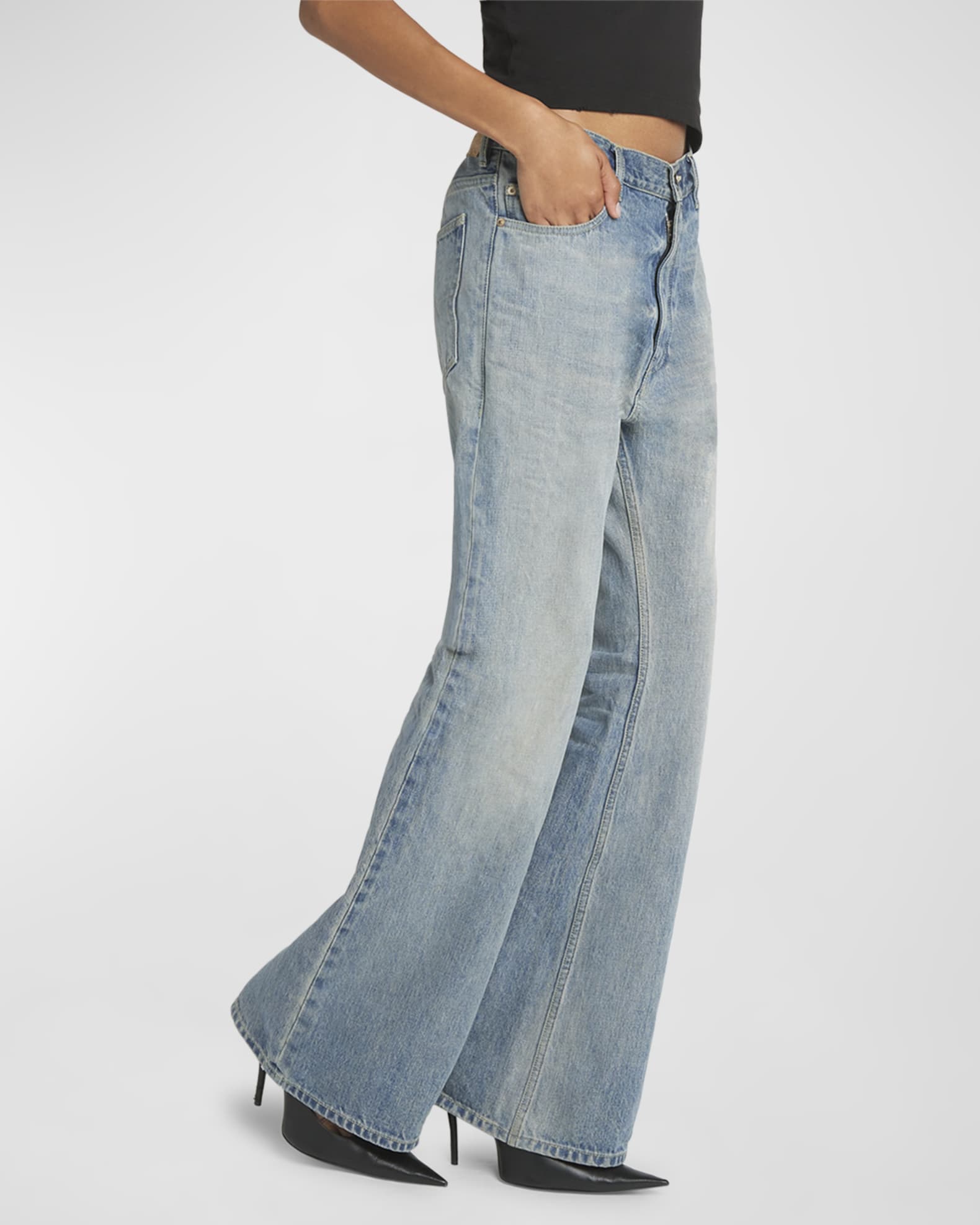 Balenciaga Flared Pants | Neiman Marcus
