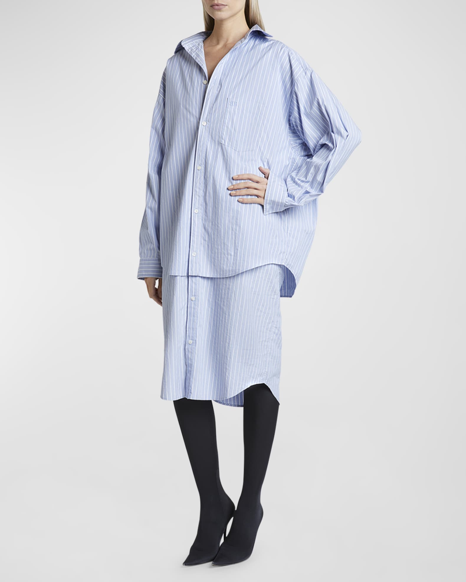 Balenciaga shirt dress hotsell