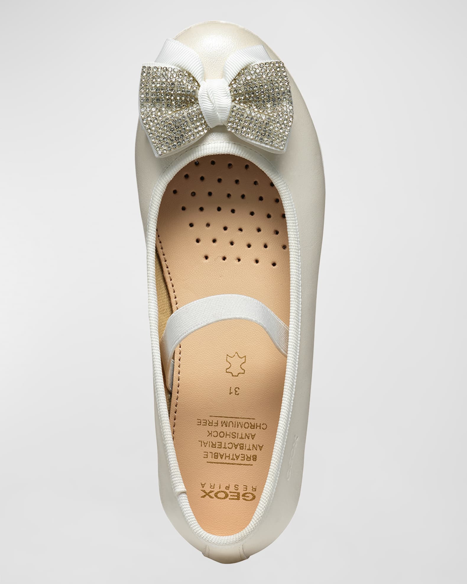 Geox Ballet Flats Pour Fille Jr Plie' A - Chaussures Confort Respirantes - Technologie Respira - Pour Pieds En Croissance