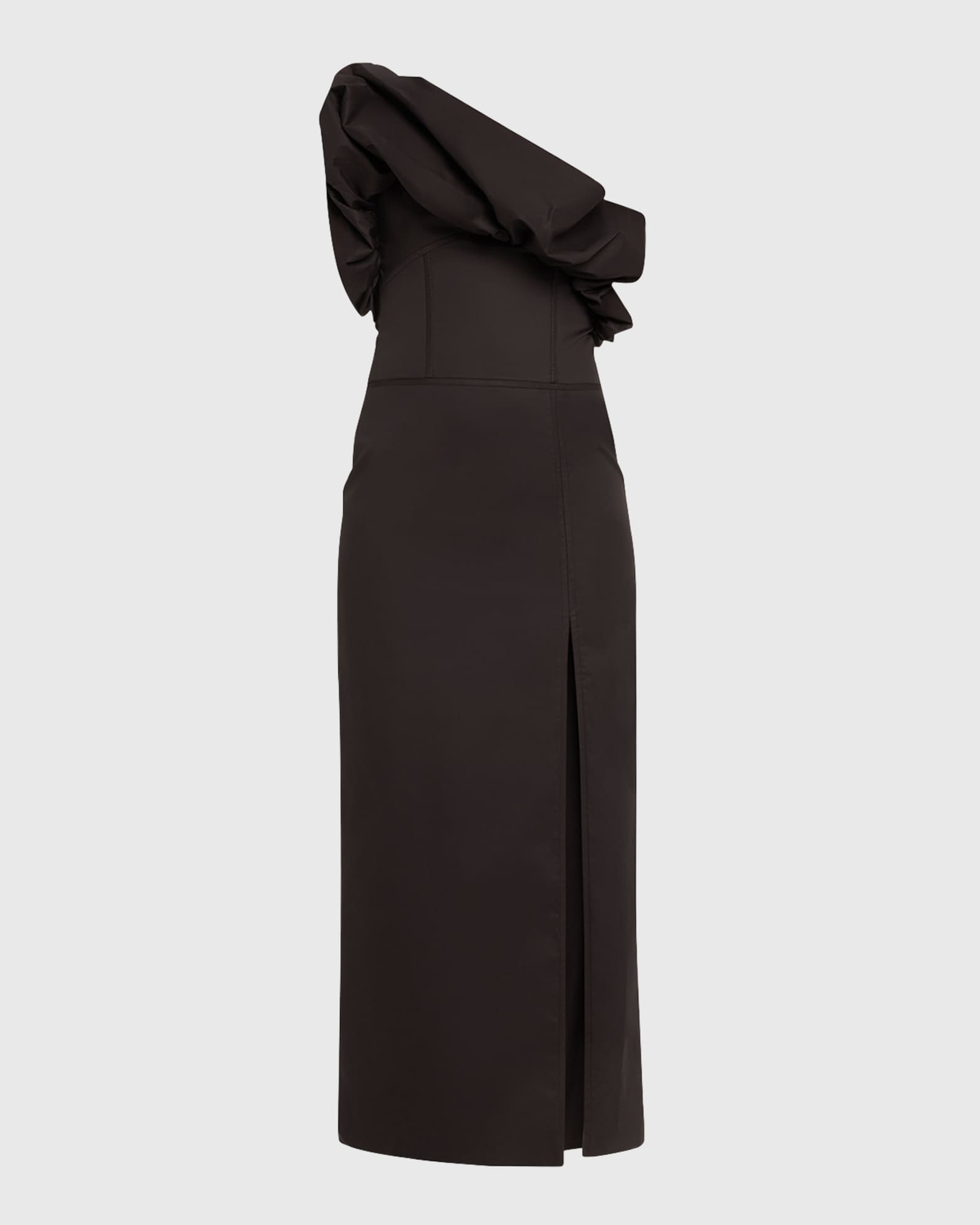 Noche Habanera One-Shoulder Puffed Dress 0