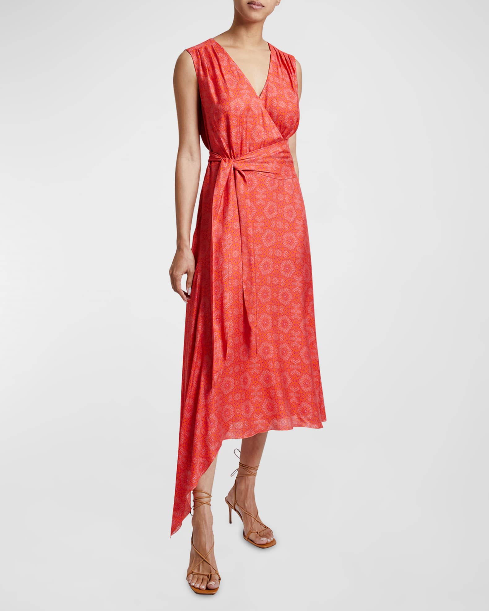 Neiman marcus wrap dress top