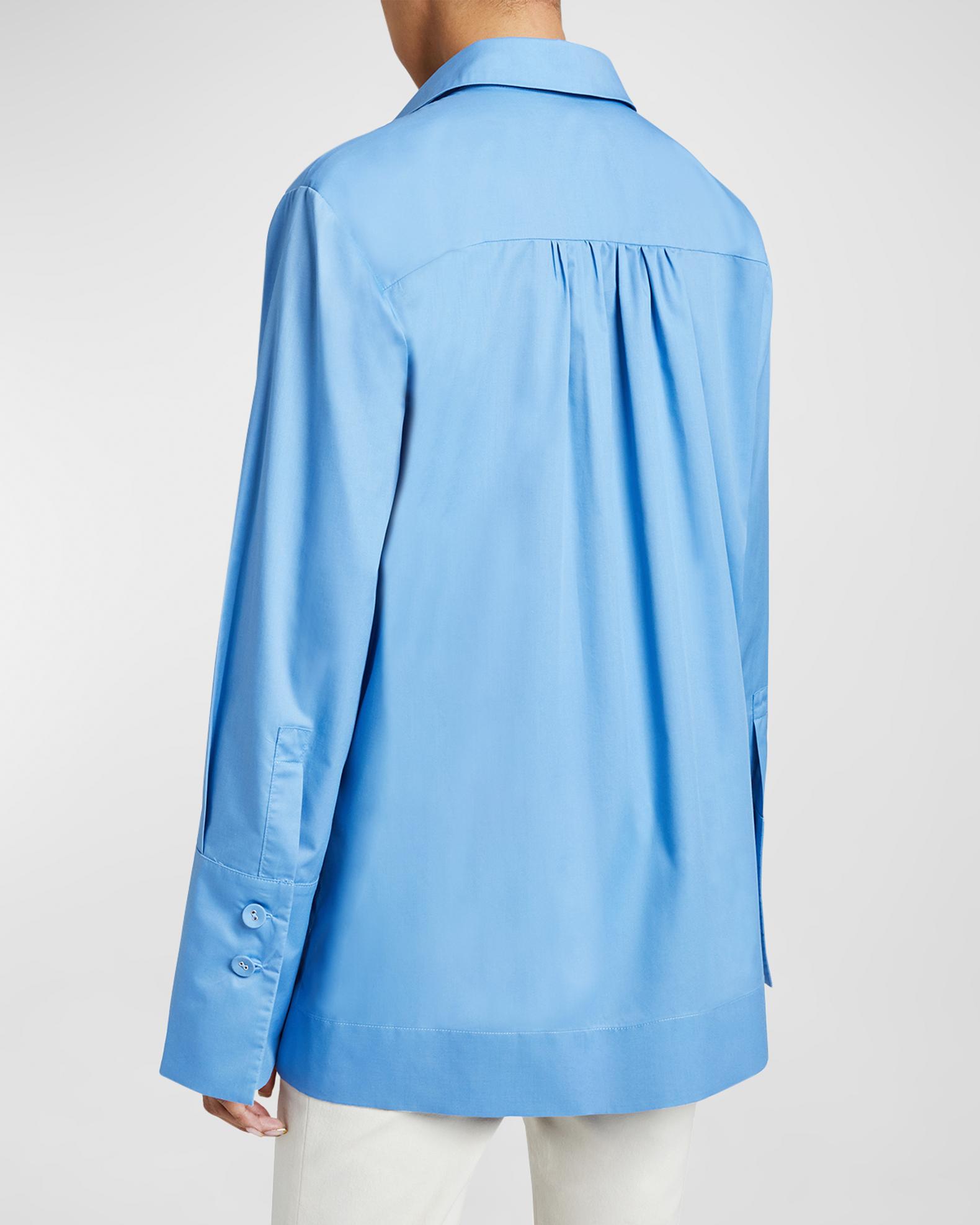 Chemise Femme FRAME Manches Ballon Boutonnée - Taille XS, Noir, 100% Coton - Occasion Très Bon état
