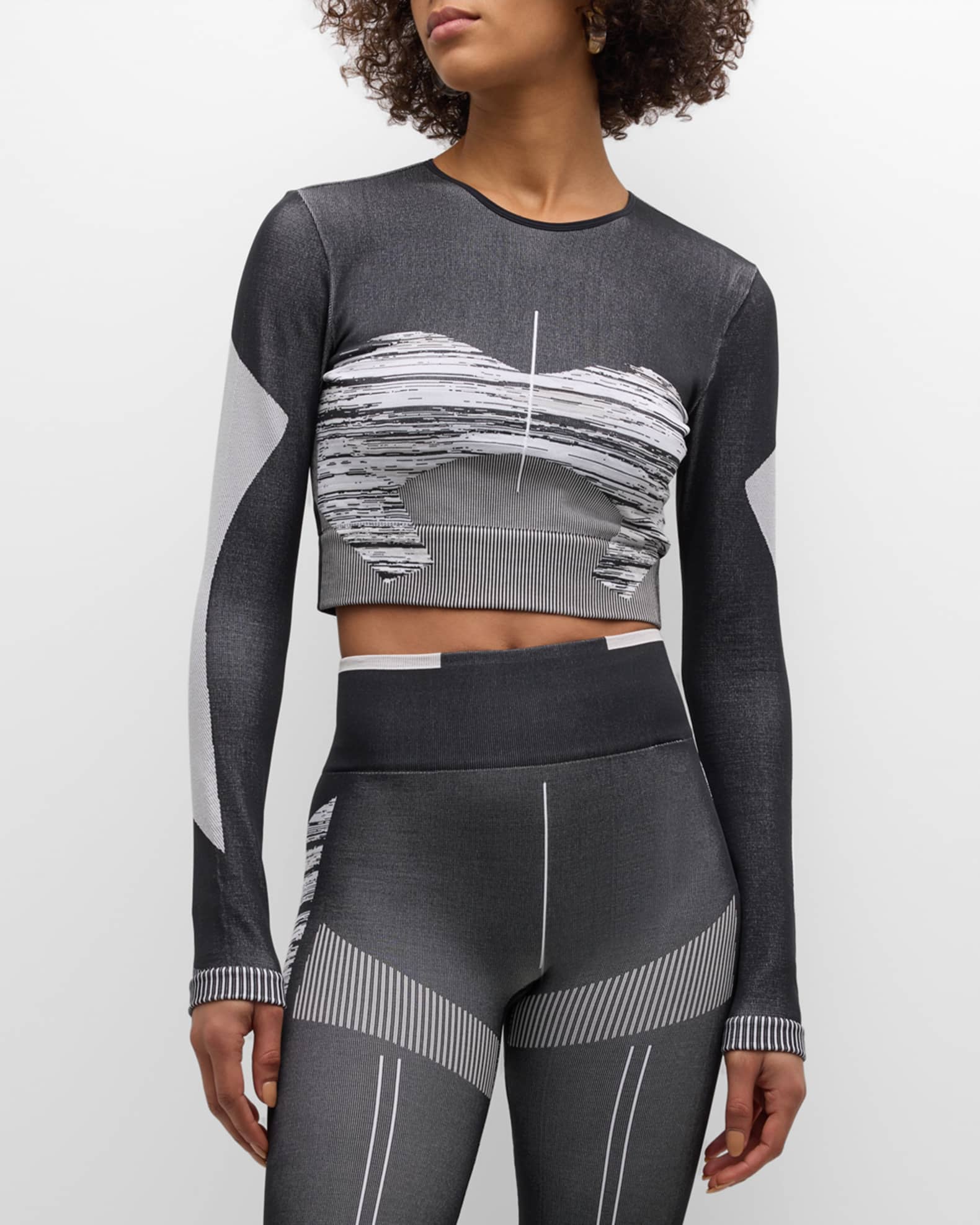 adidas by Stella McCartney TruePurpose Yoga Knit Crop Top & Training Tights