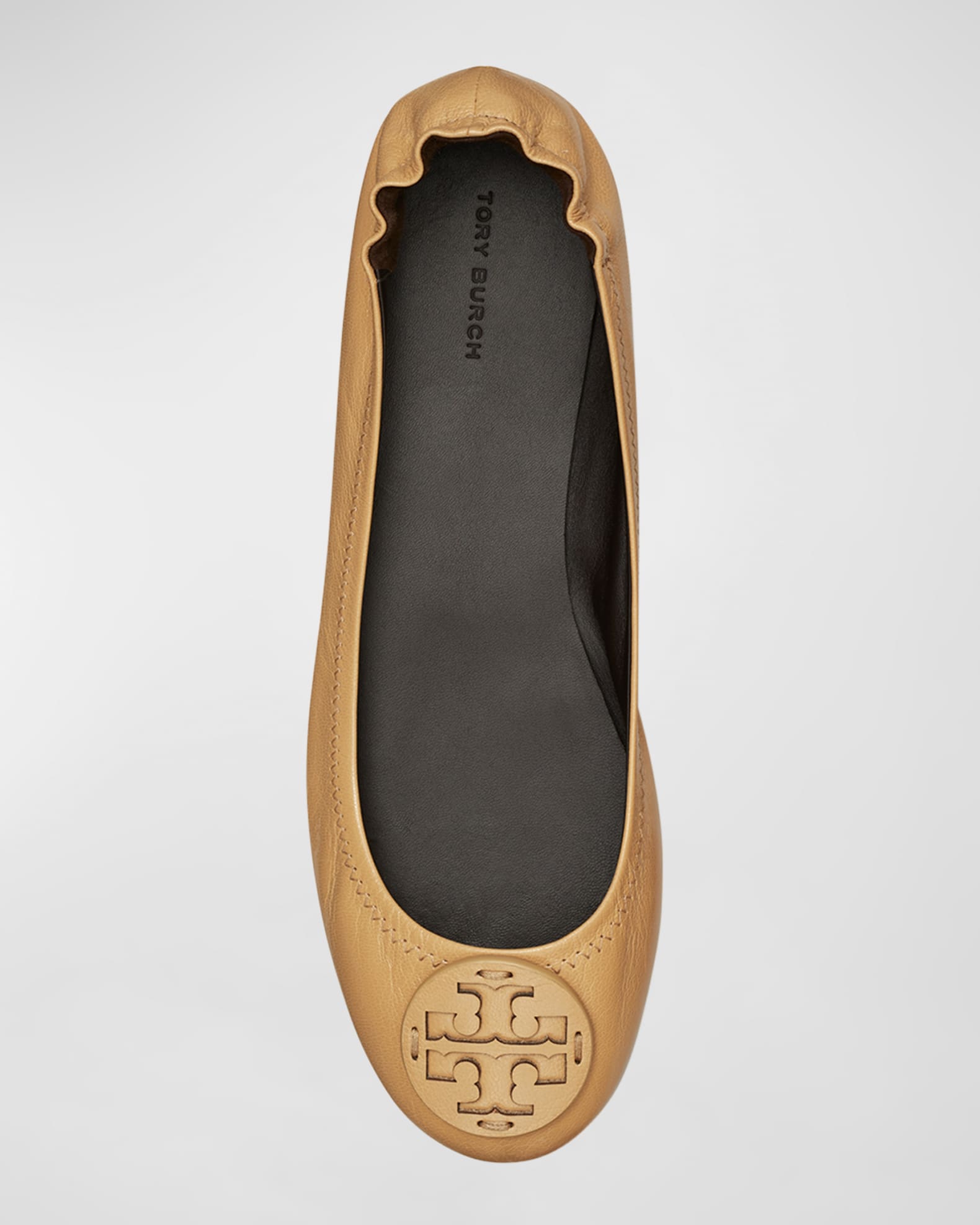 Minnie Leather Travel Ballerina Flats